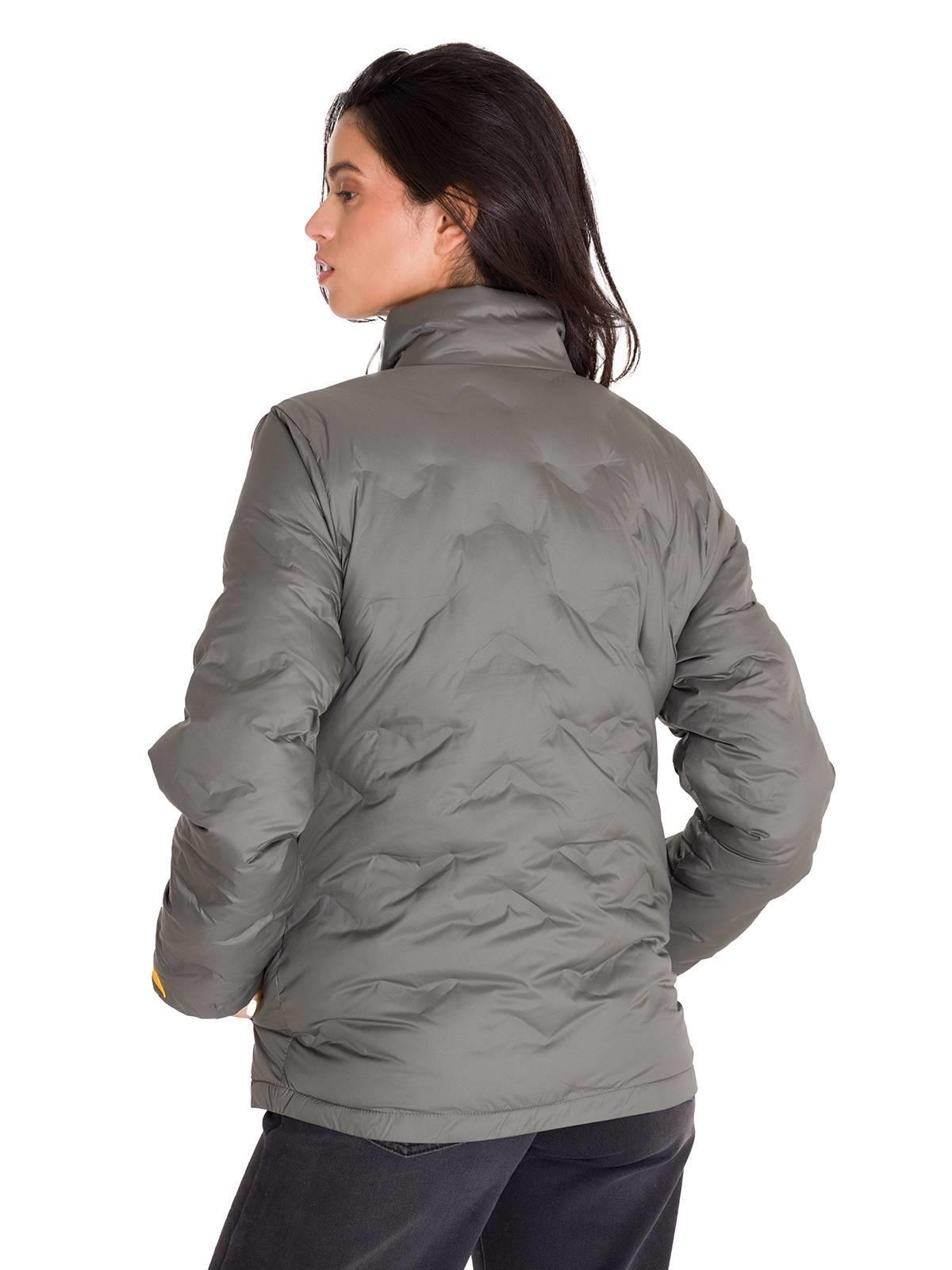 Parka Bonded Medium Weight Insulated Mujer Gris-3