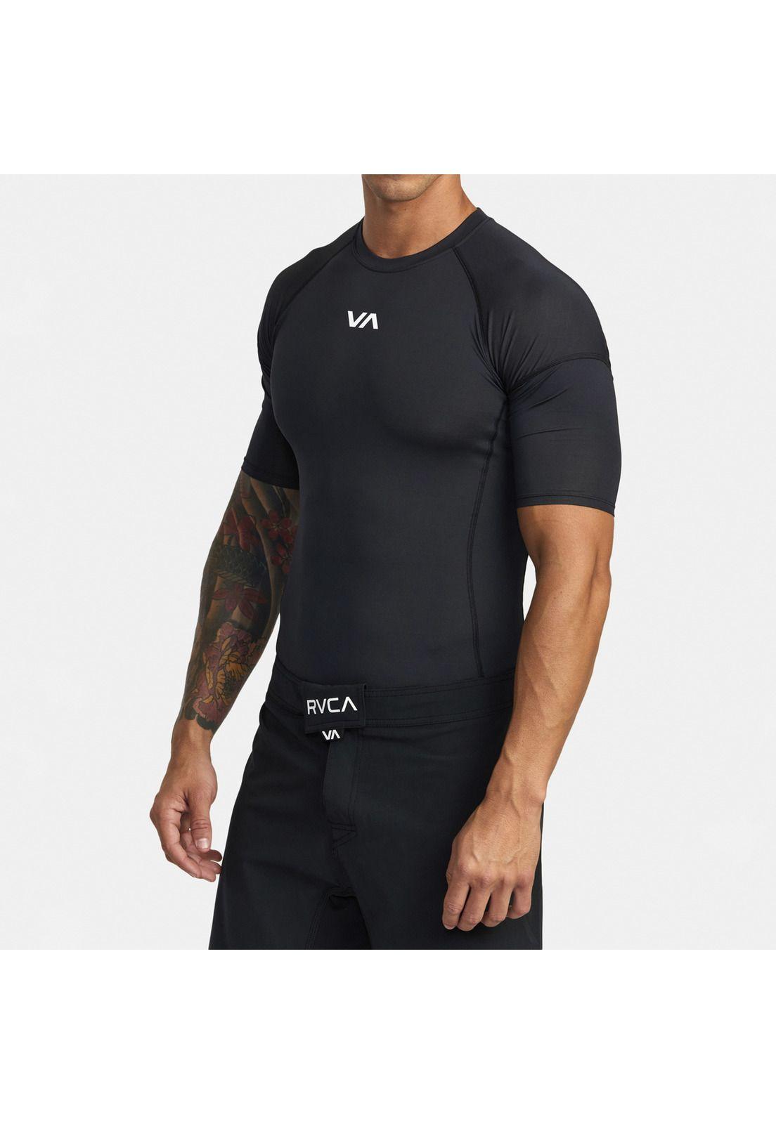 Polera Hombre Sport Rashguard M Sf Negro-0
