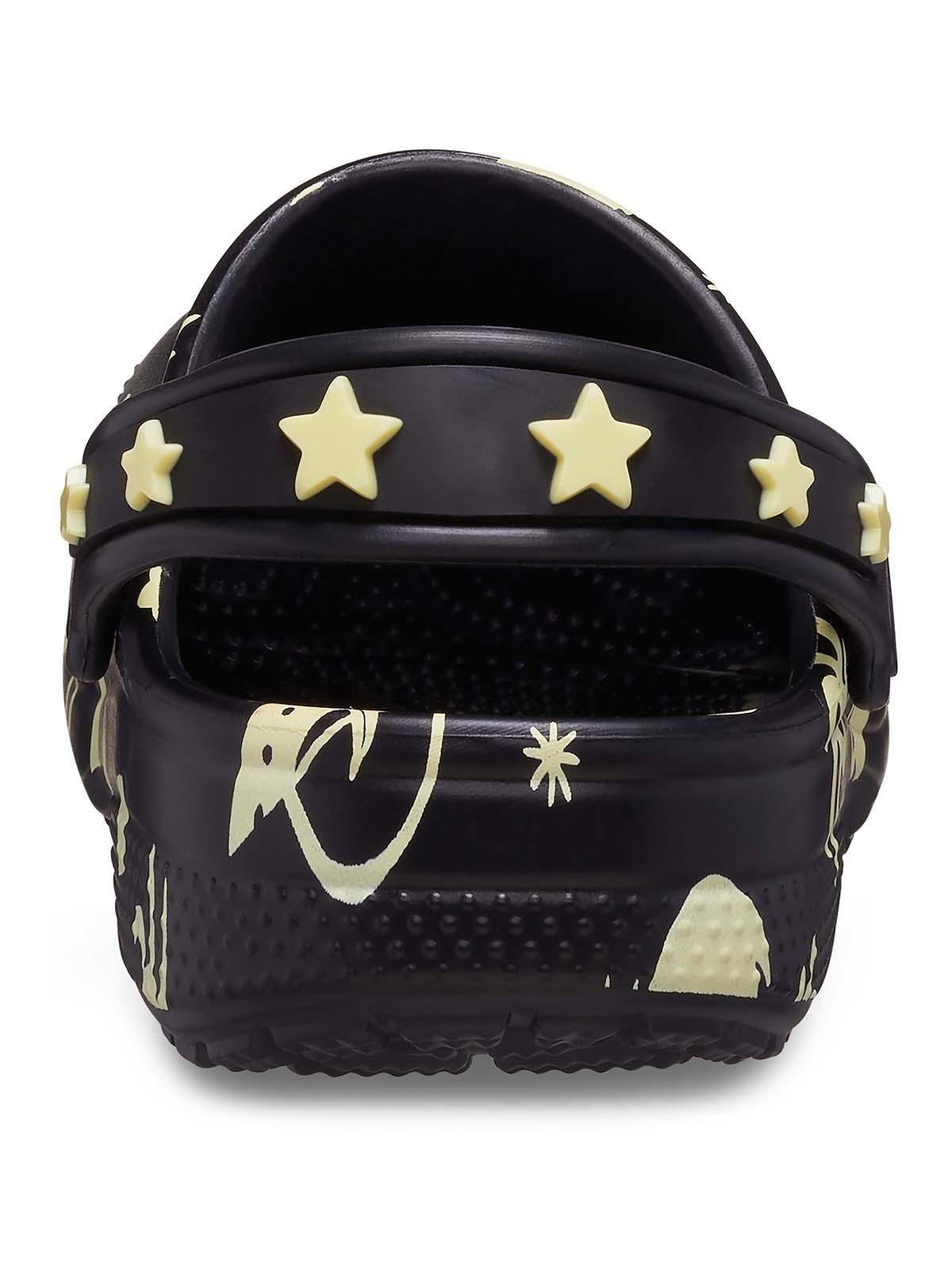 Zueco Crocs Niño Glow Space Clog K Negro-7