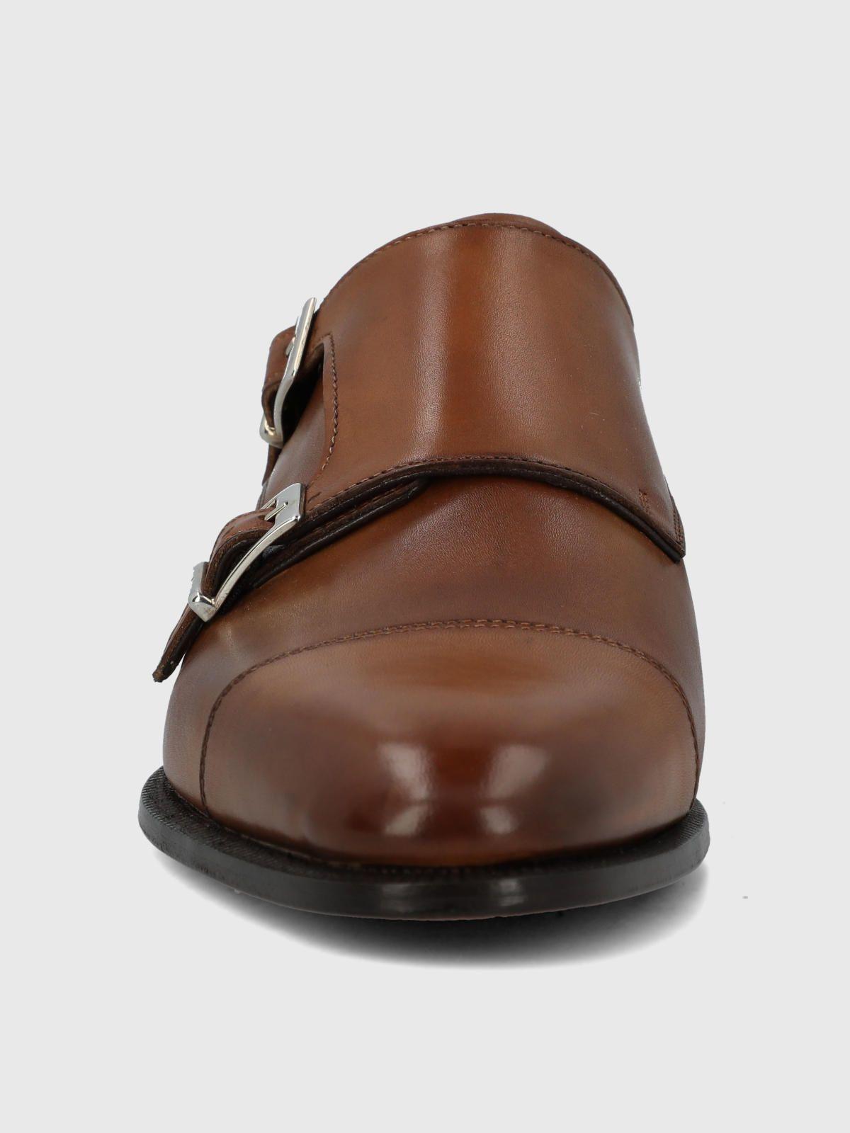 Zapato Italiano Cuero Hombre Macelli Café-3