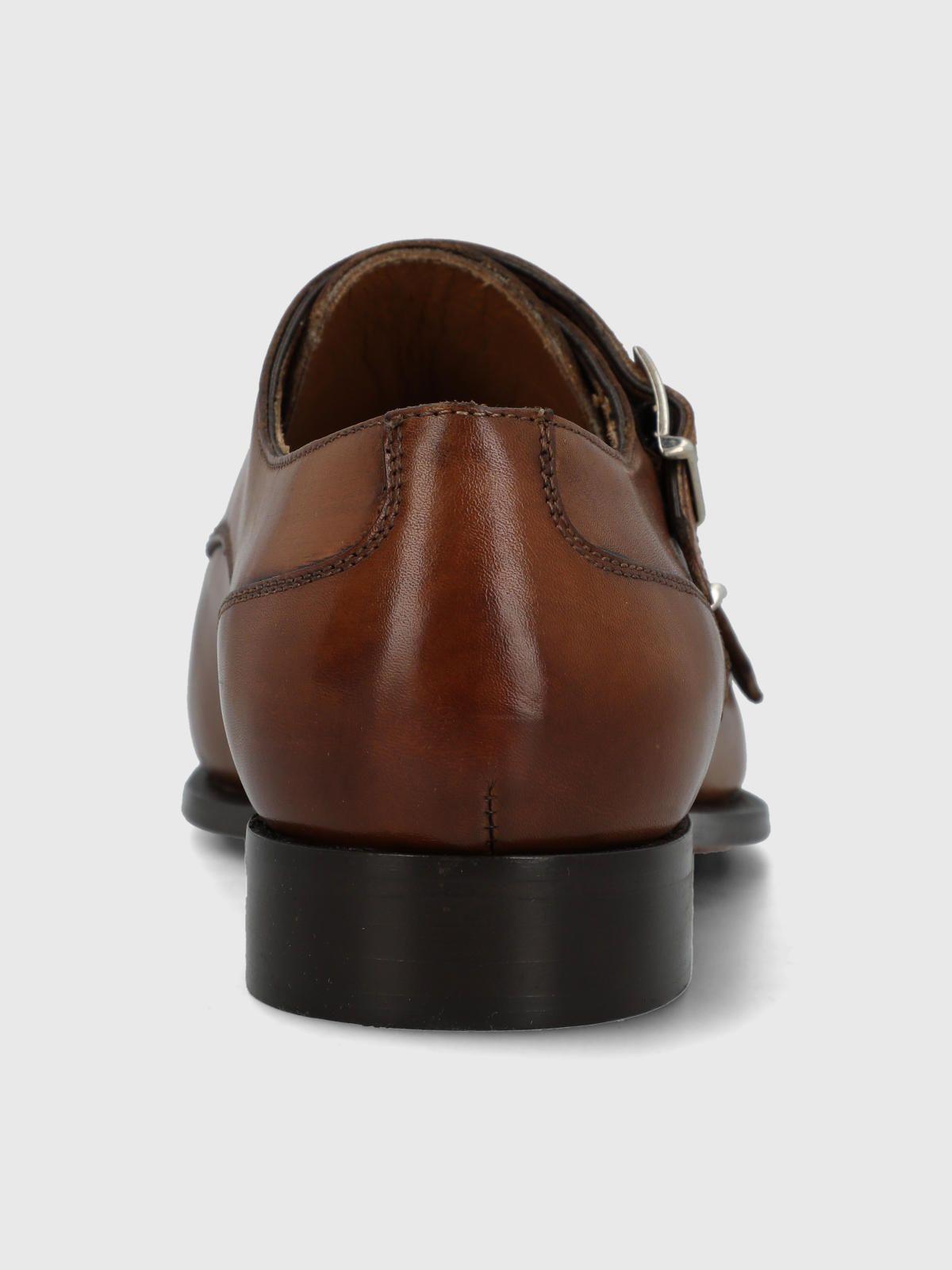 Zapato Italiano Cuero Hombre Macelli Café-6