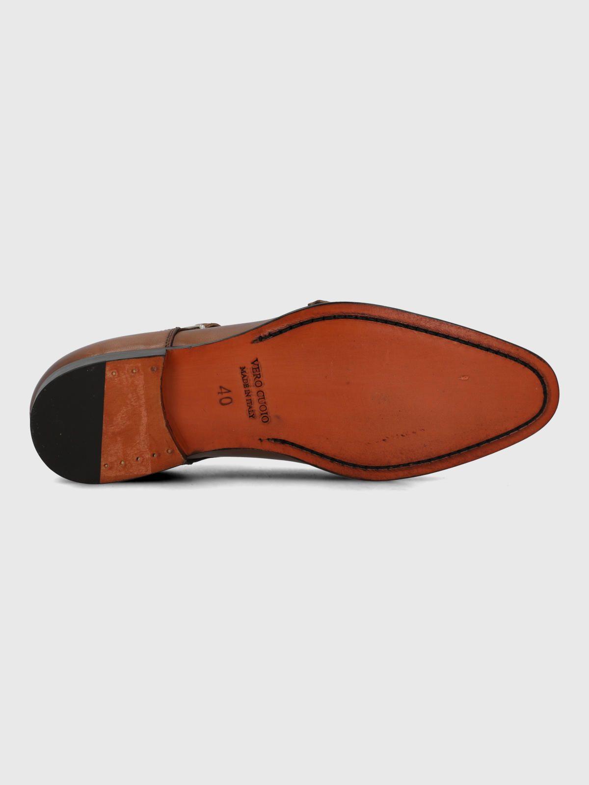 Zapato Italiano Cuero Hombre Macelli Café-7
