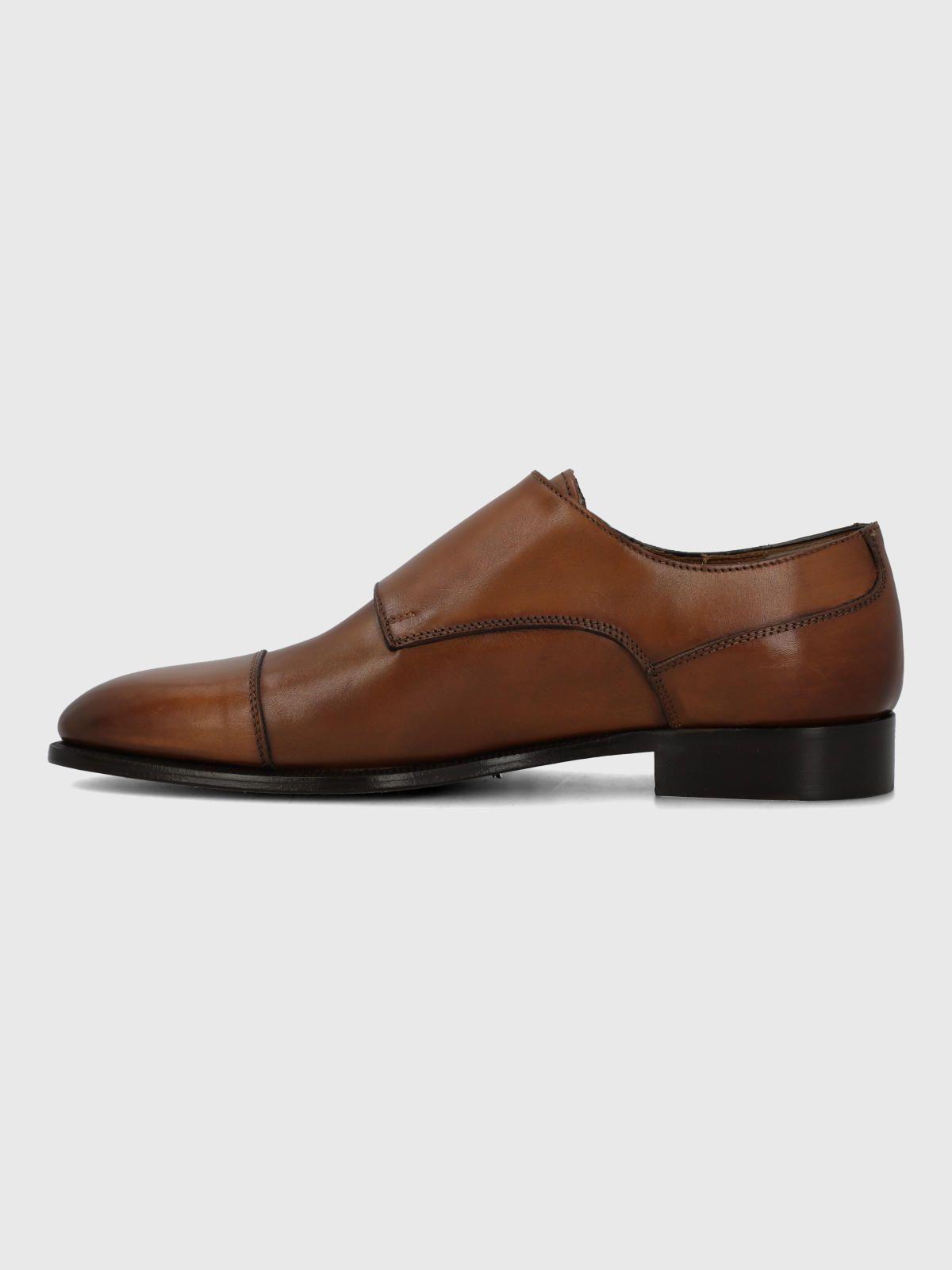 Zapato Italiano Cuero Hombre Macelli Café-4
