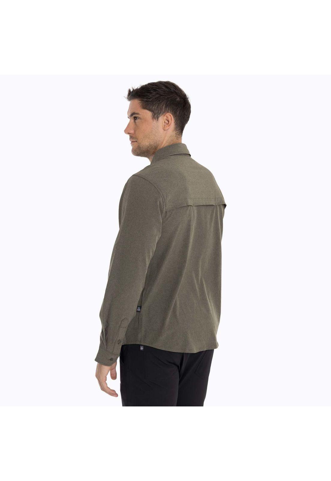 Camisa Hombre Cumberland Café Oscuro Merrell-5