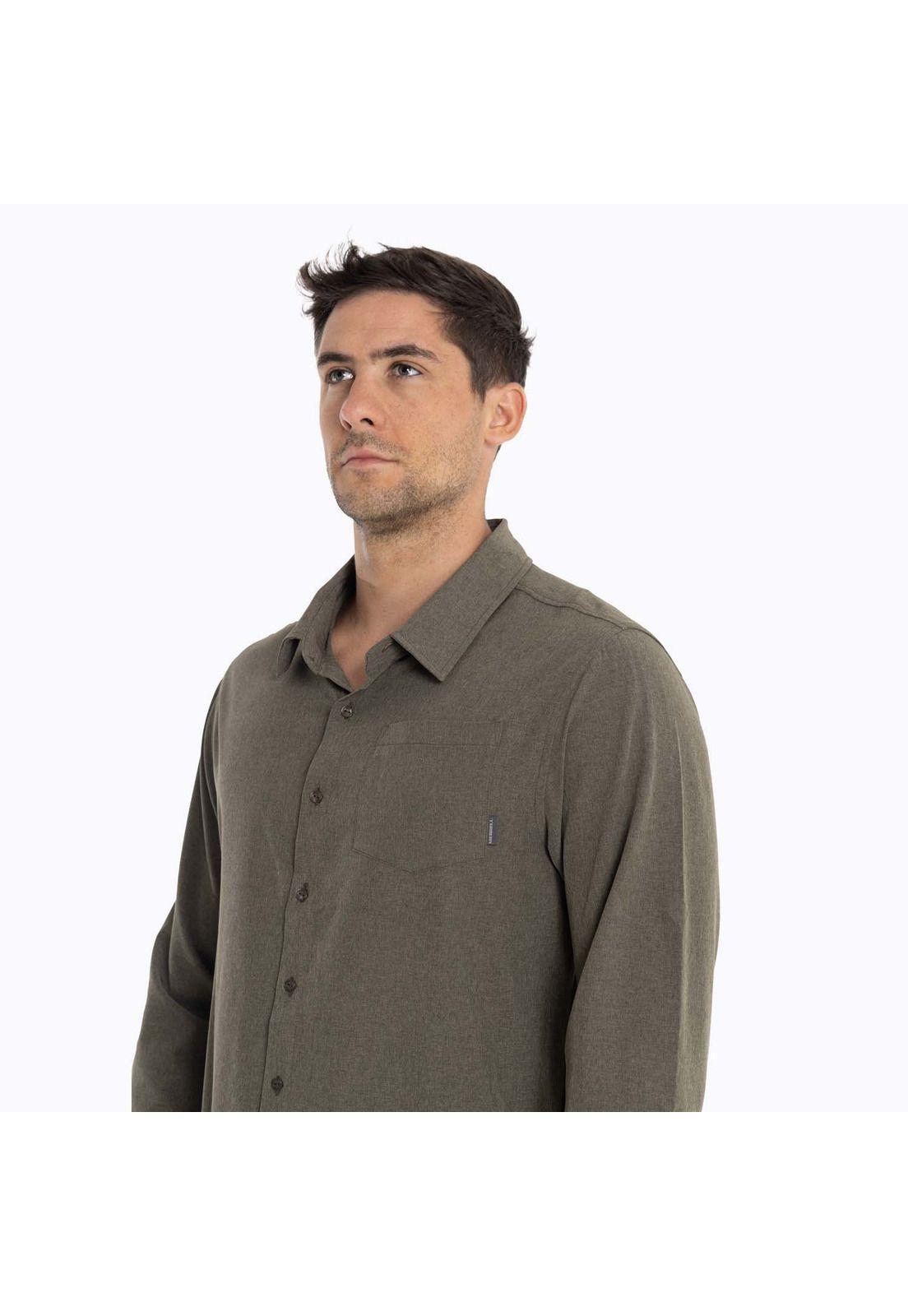 Camisa Hombre Cumberland Café Oscuro Merrell-7