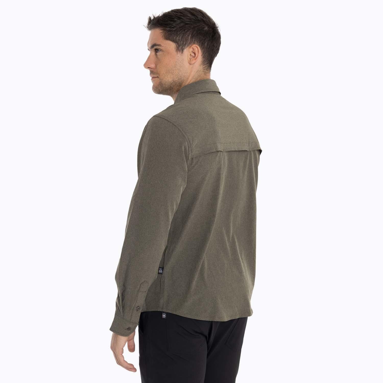 Camisa Hombre Cumberland Café Oscuro Merrell-5