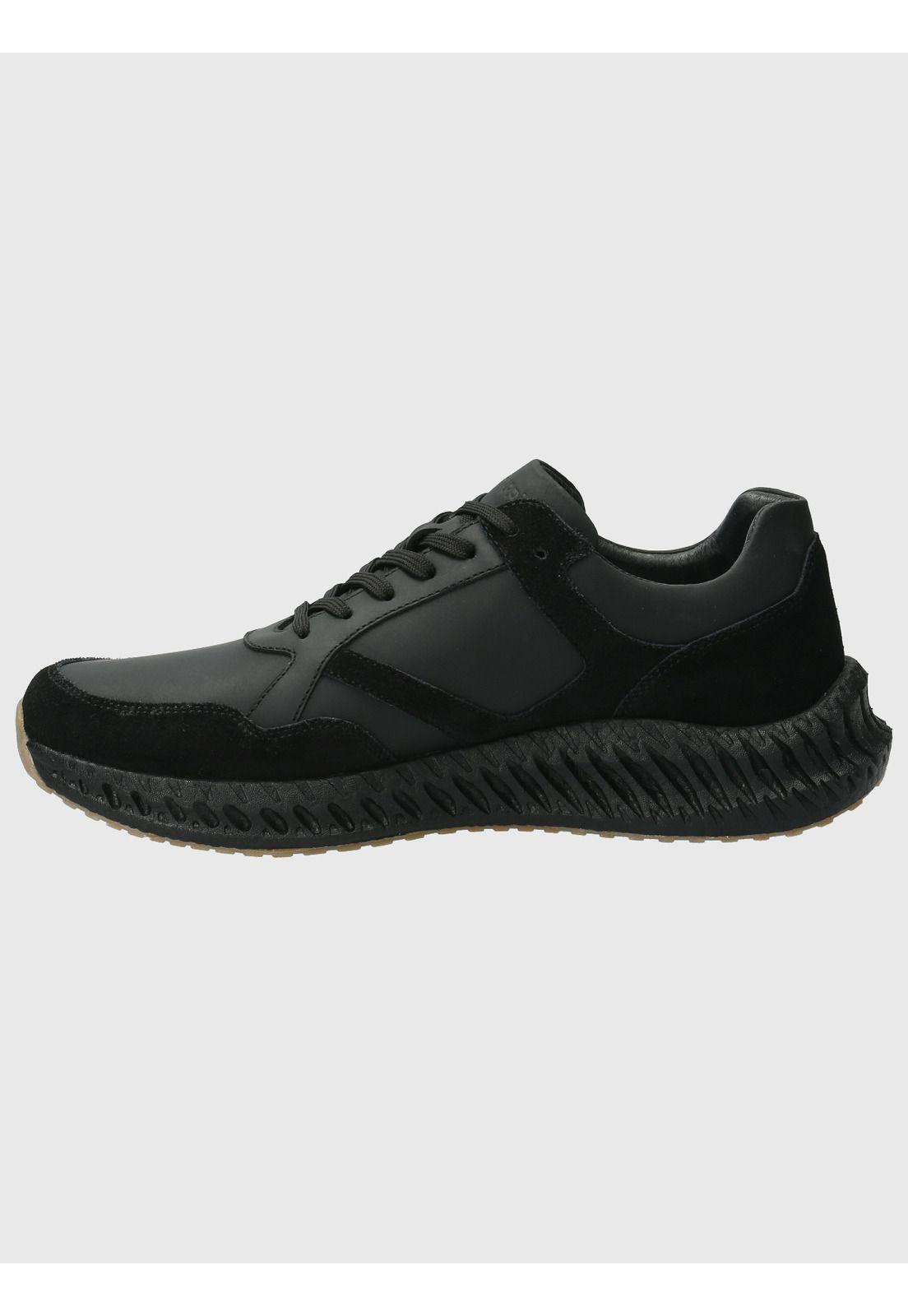 Zapatilla Cuero Hombre Spinal Expl Negro-5