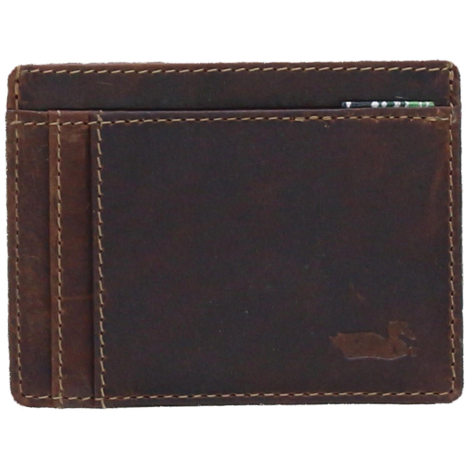 Billetera Cuero Cardcase Café Hombre Rockford-0