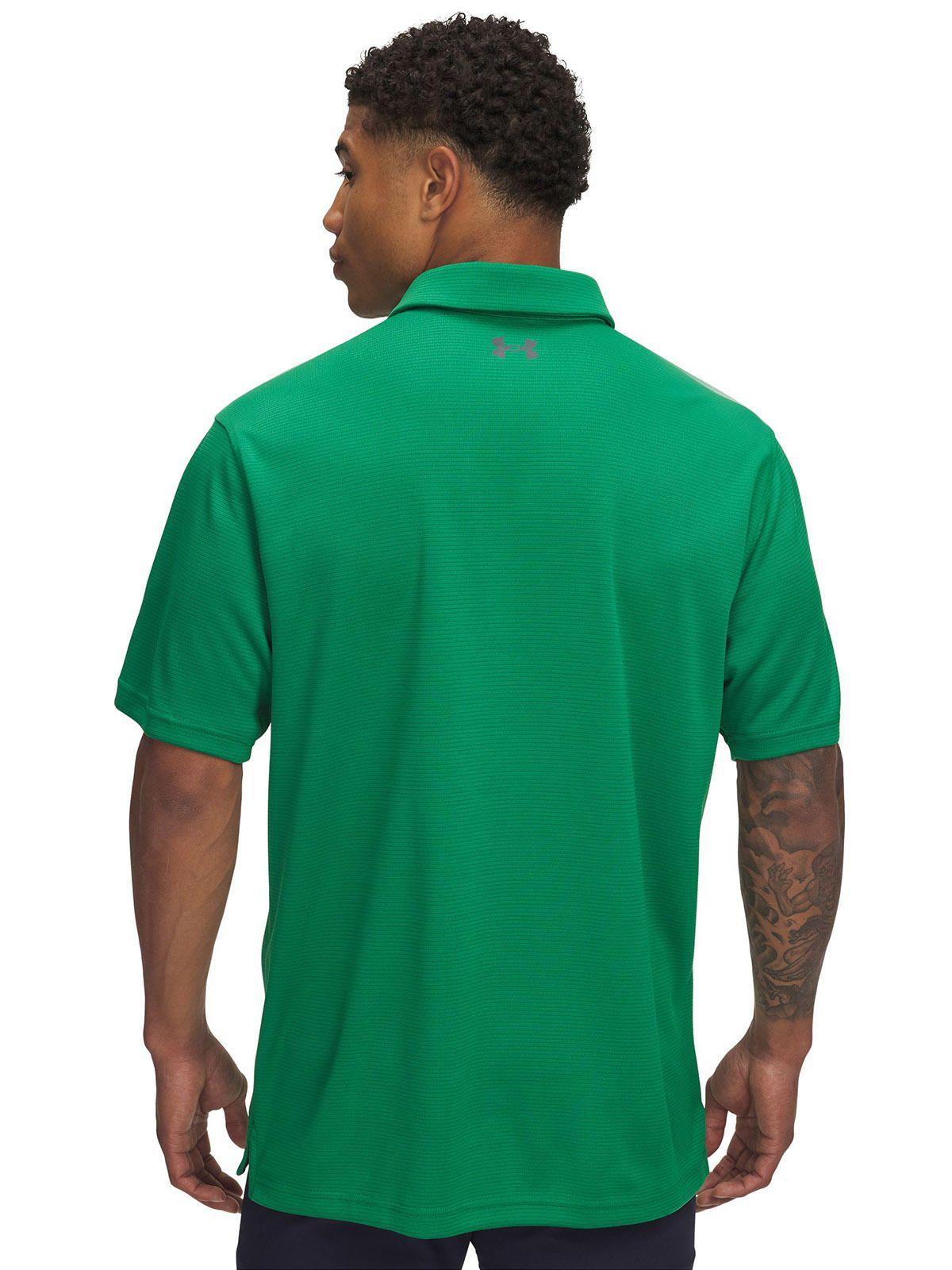 Polo Manga Corta UA Tech Hombre Verde-1