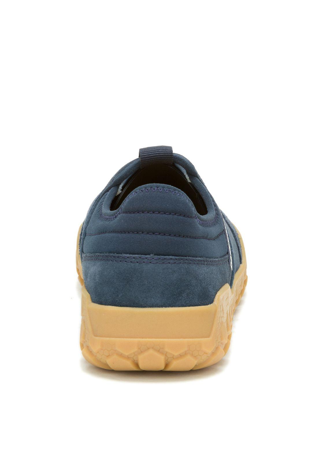 Zapatilla Slip On Gamuza Hombre Hex + Azul Marino -5