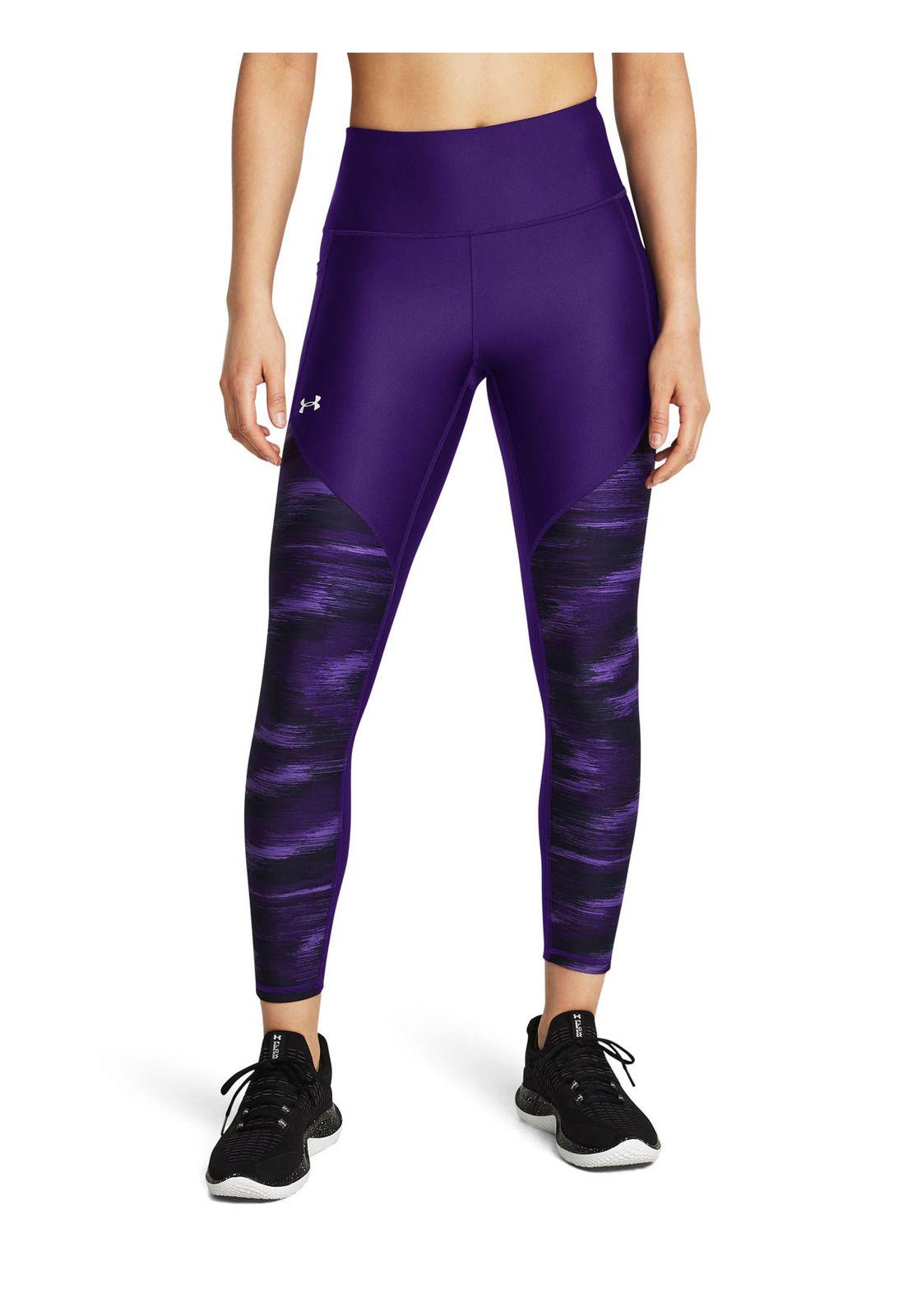 Leggings UA Tech para mujer Morado-3