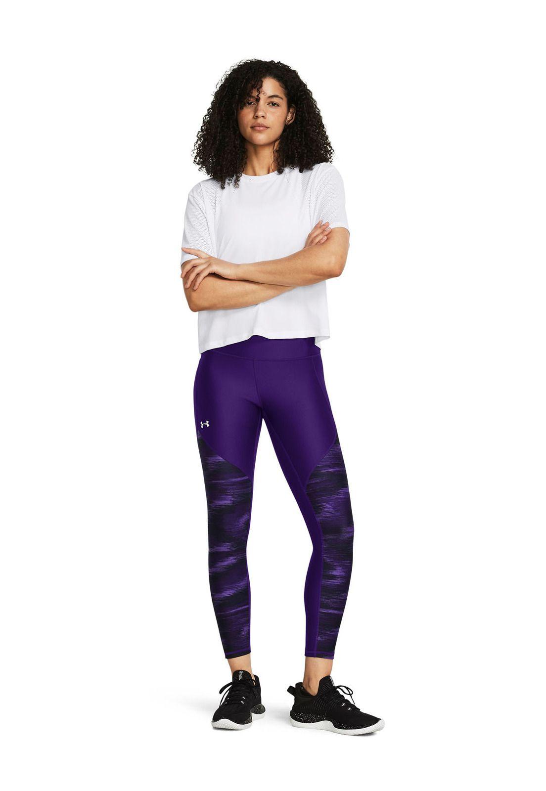Leggings UA Tech para mujer Morado-5