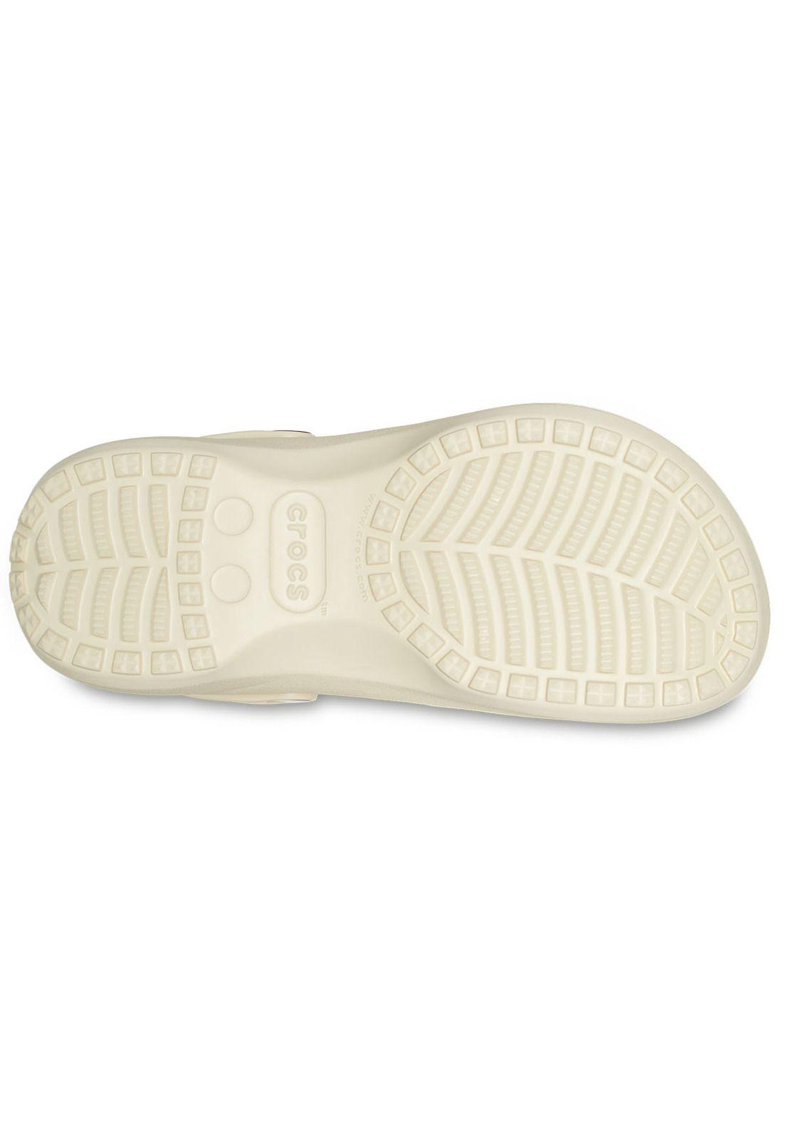 Zueco Crocs Mujer Lined Plataforma Beige-4