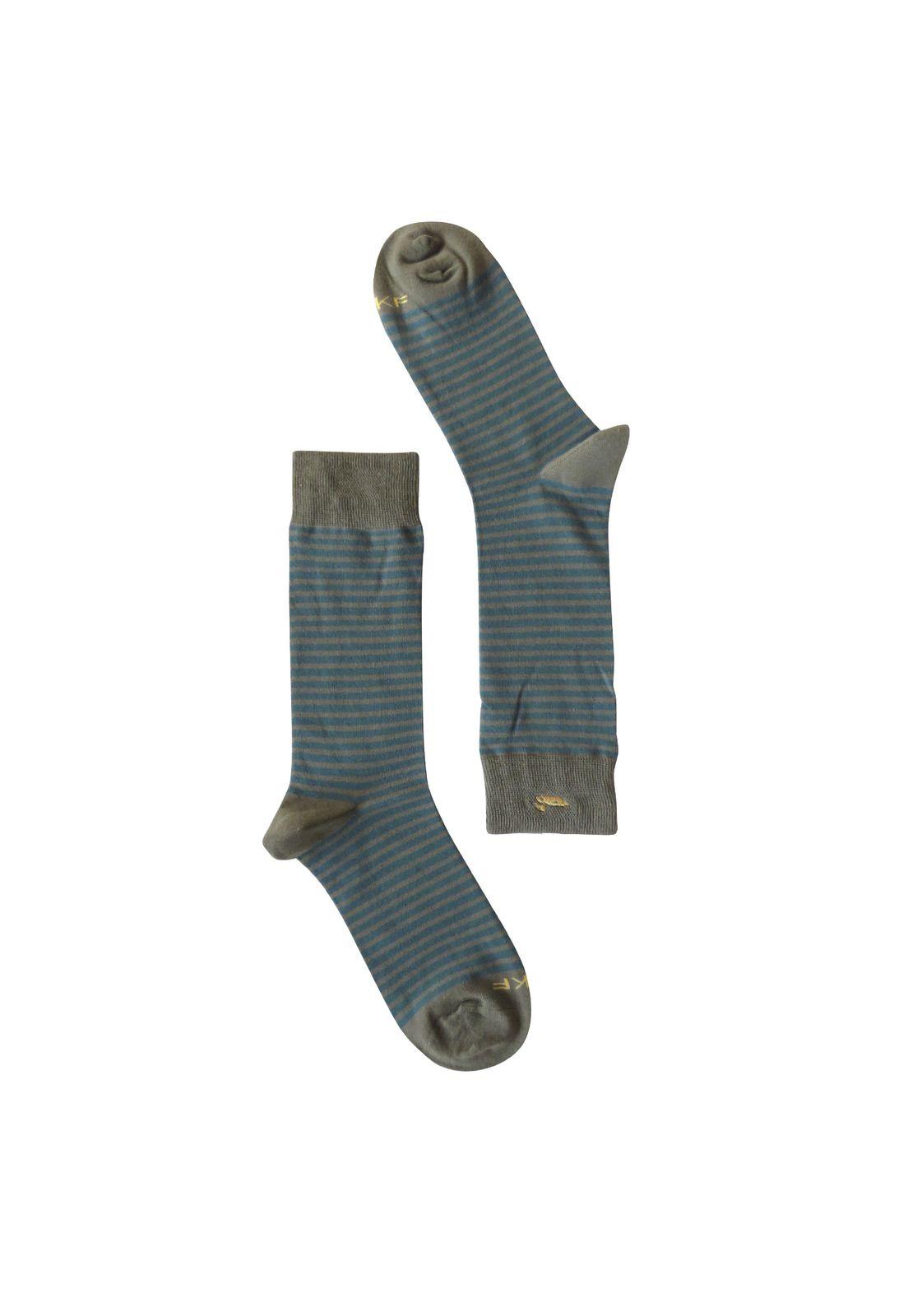 Calcetin Algodón Hombre Linesduck Azul Rockford-0