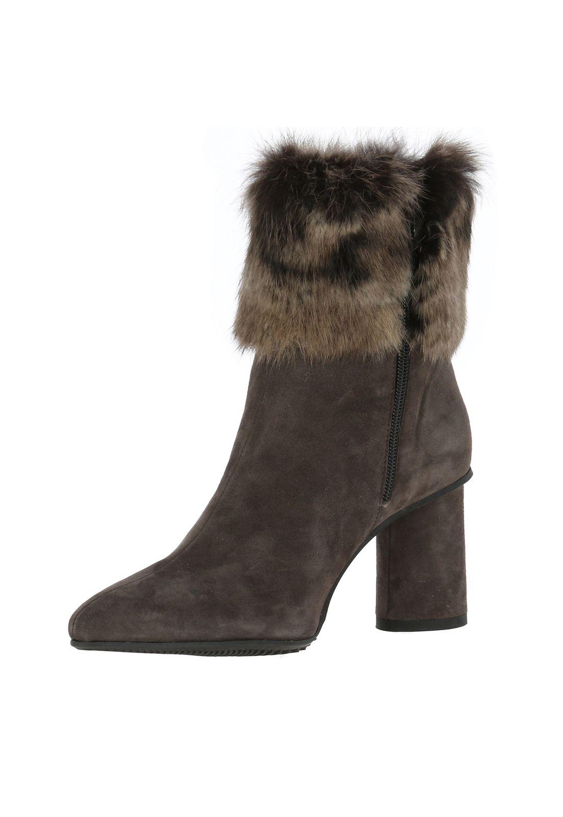 Botin Cuero Mujer Hermien Gris-1