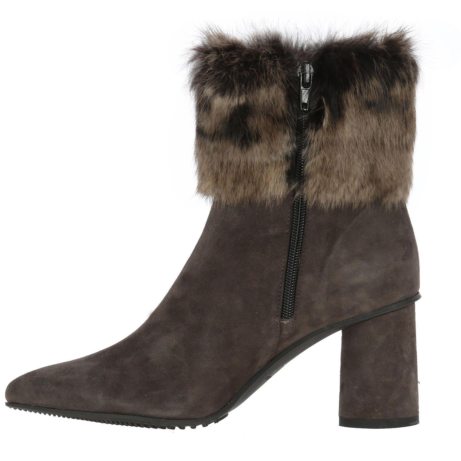 Botin Cuero Mujer Hermien Gris-2