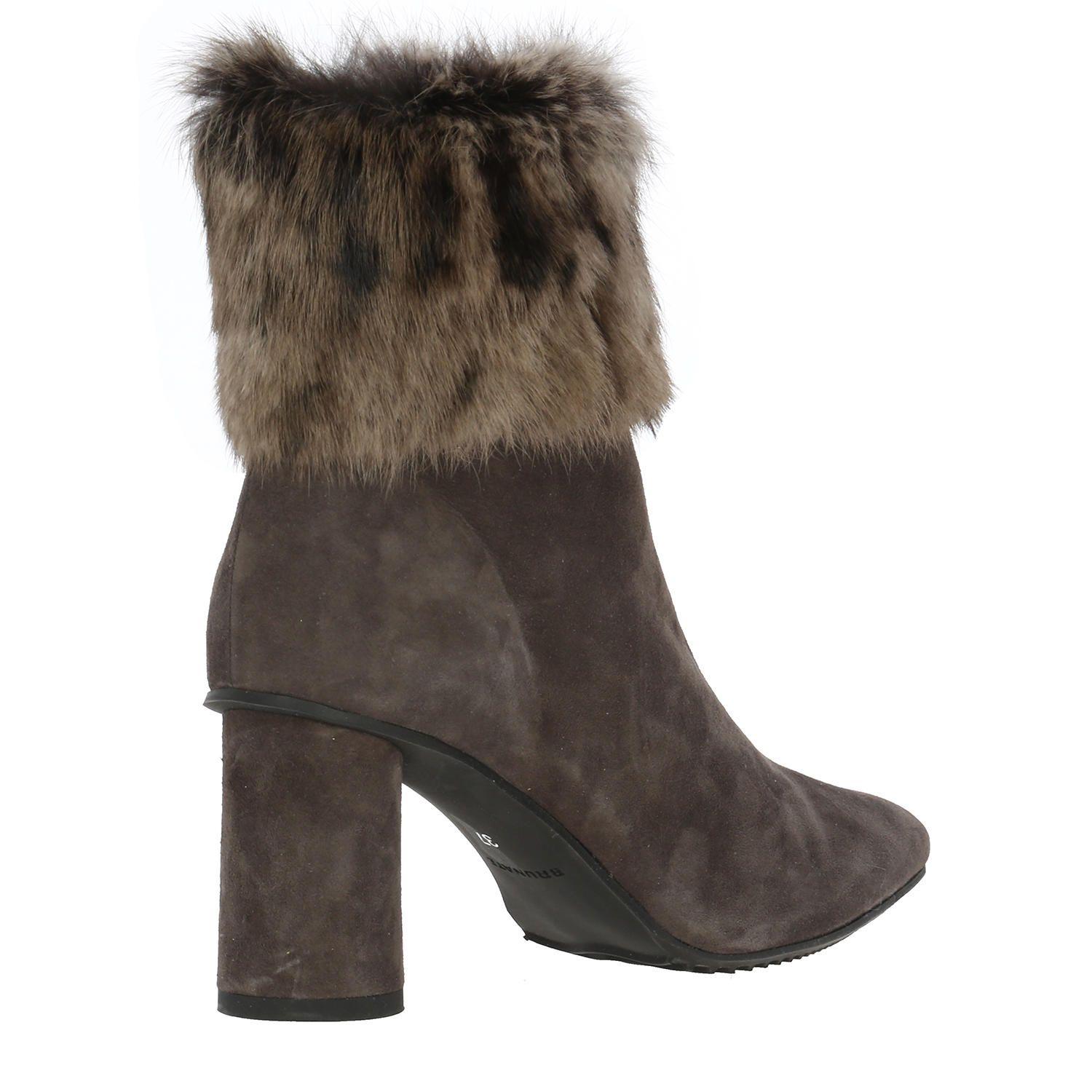 Botin Cuero Mujer Hermien Gris-4