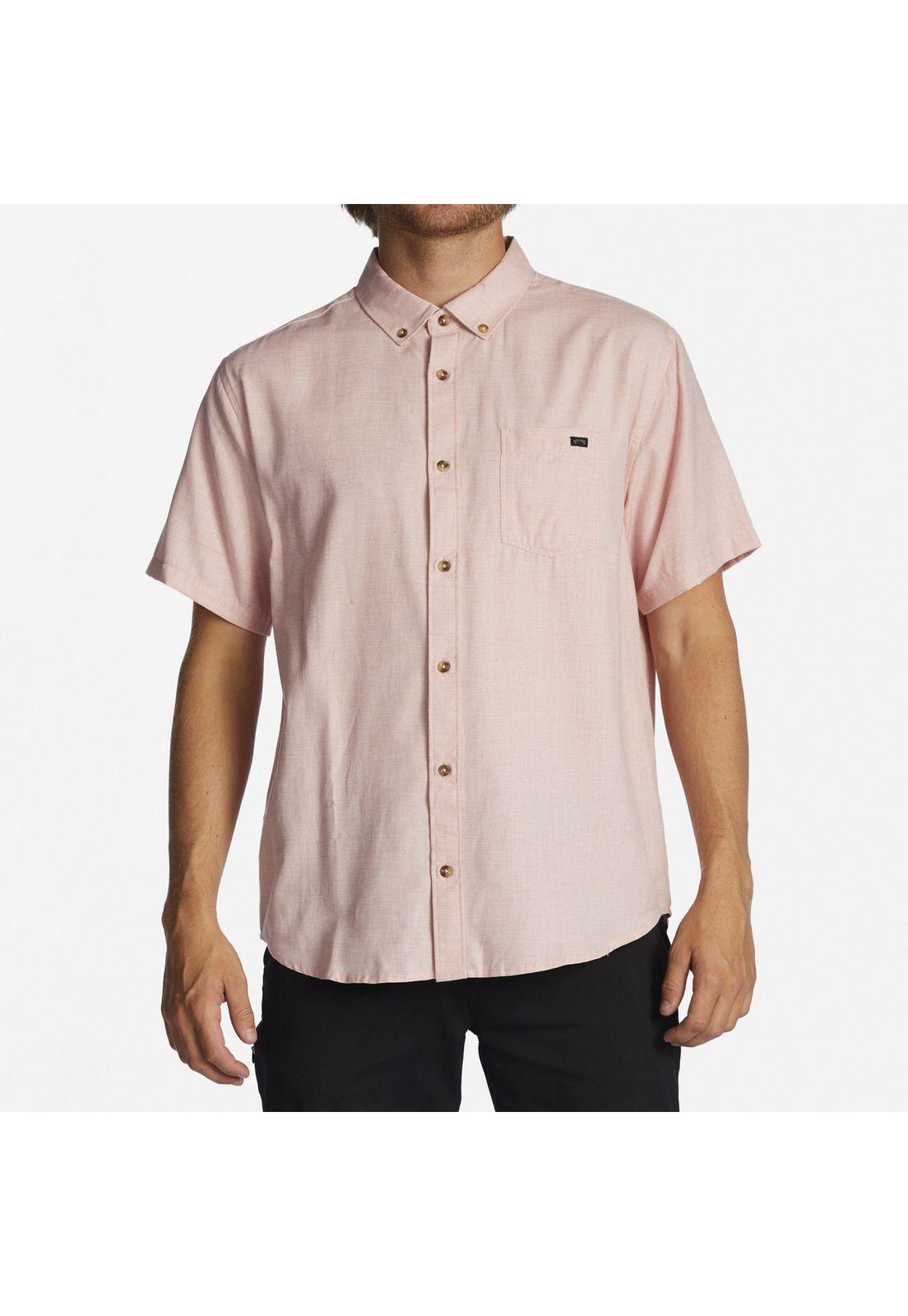 Camisa M/C Hombre All Day M Wvtp Rosado-0