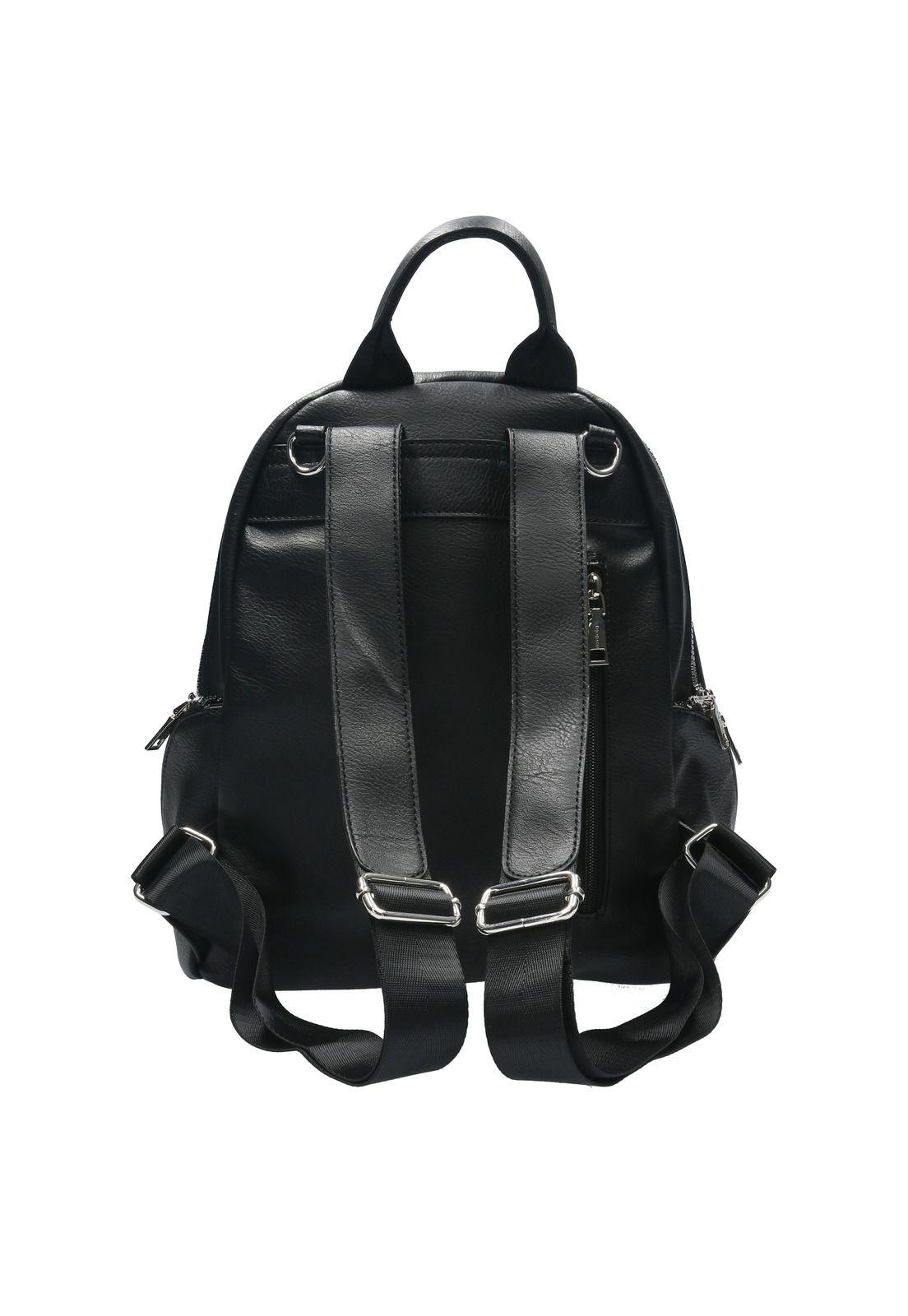Mochila Convertible Mujer Sensa Back Negro-2