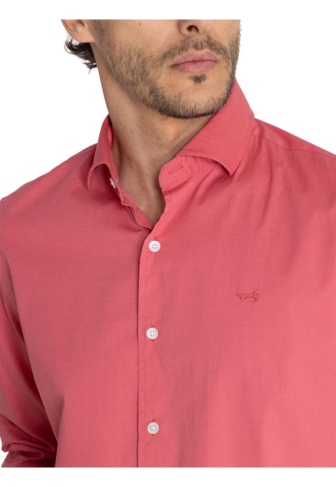 Camisa Algodón Orgánico Rosado Soft Hombre -6