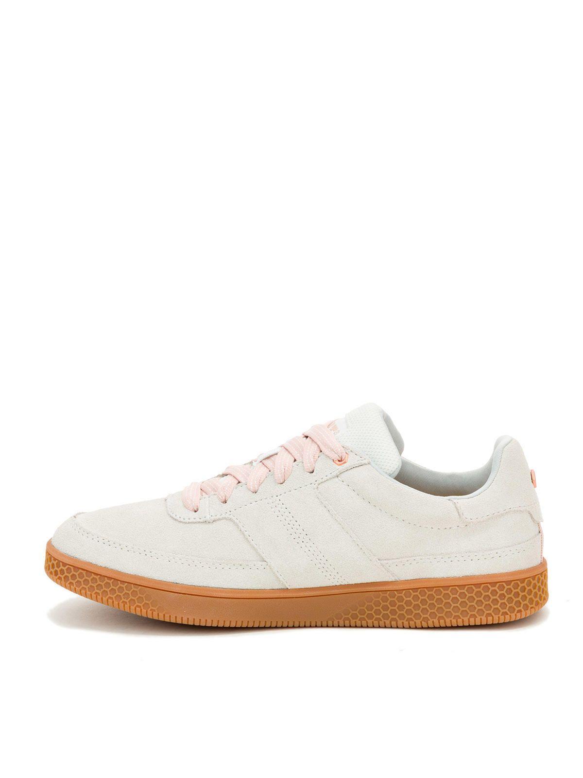 Zapatilla Pause Retro Mujer Blanco y Café-3