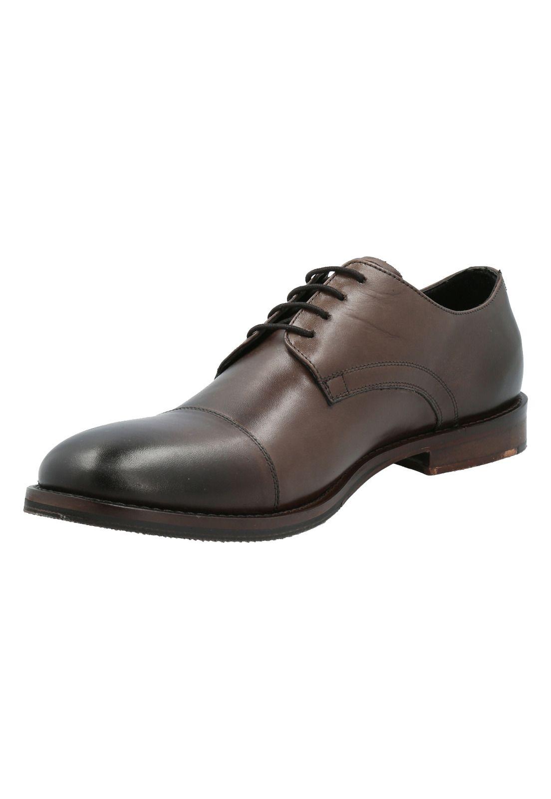 Zapato Cuero Hombre Villeneuve Café -3