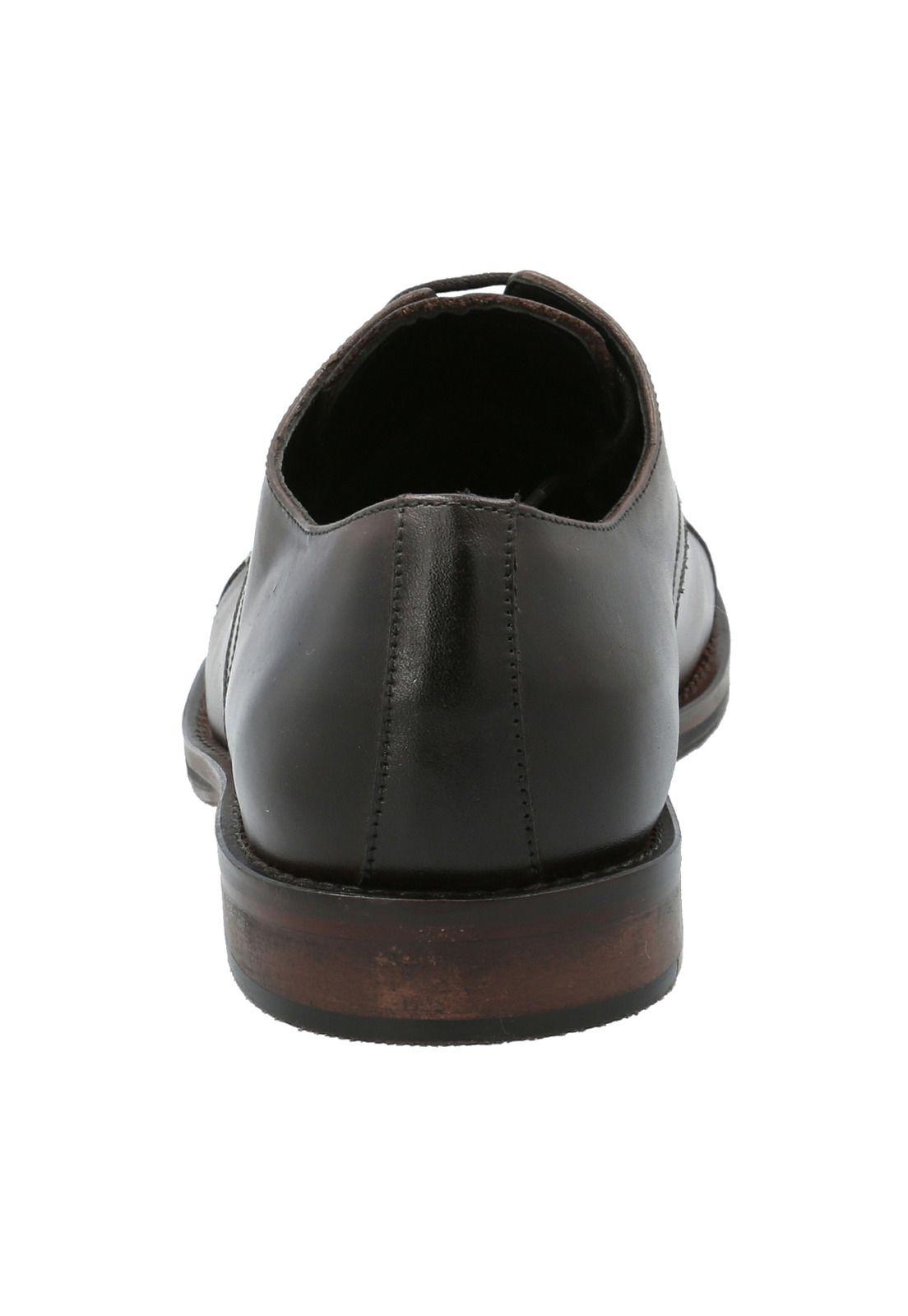 Zapato Cuero Hombre Villeneuve Café -5