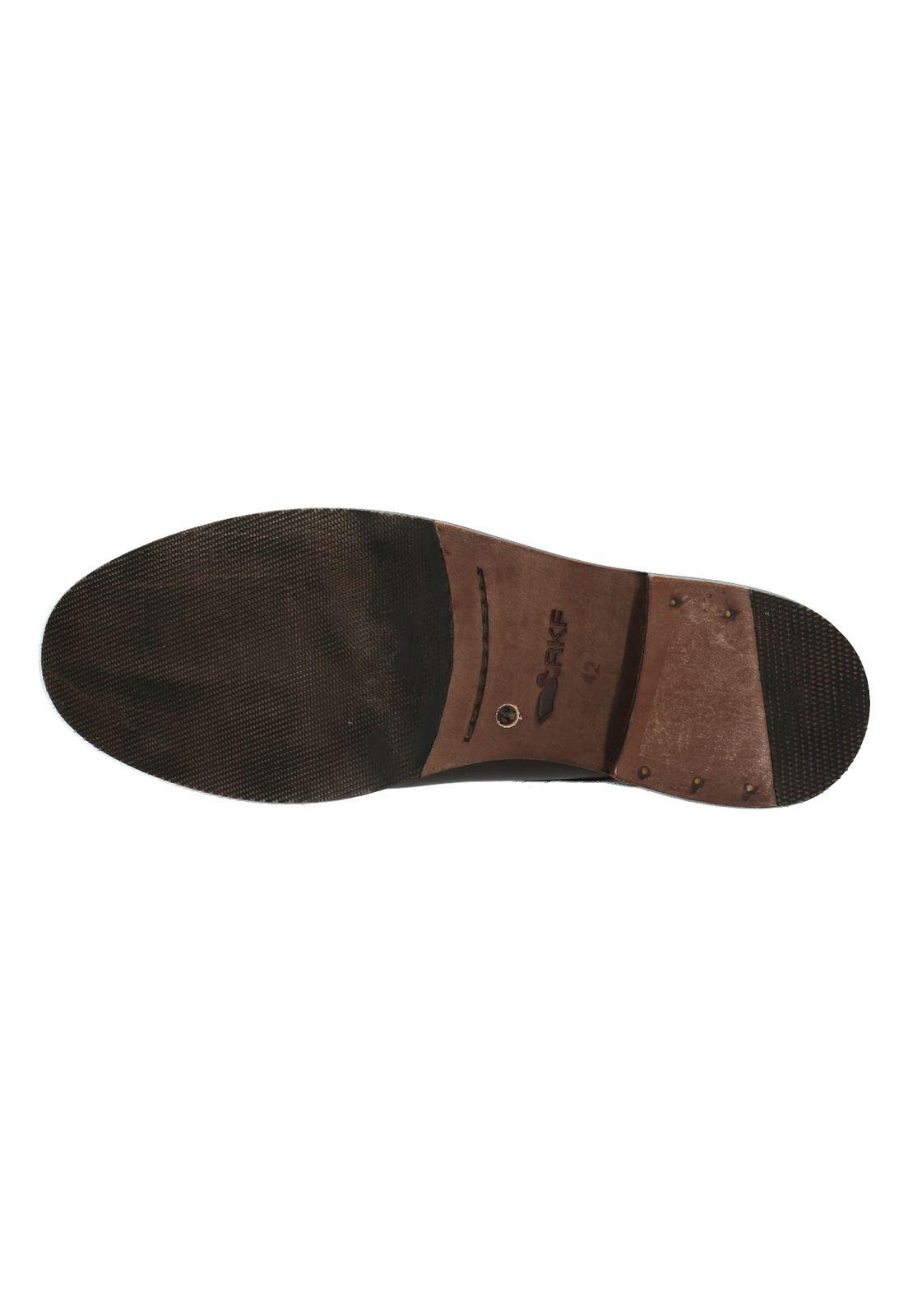 Zapato Cuero Hombre Villeneuve Café -6