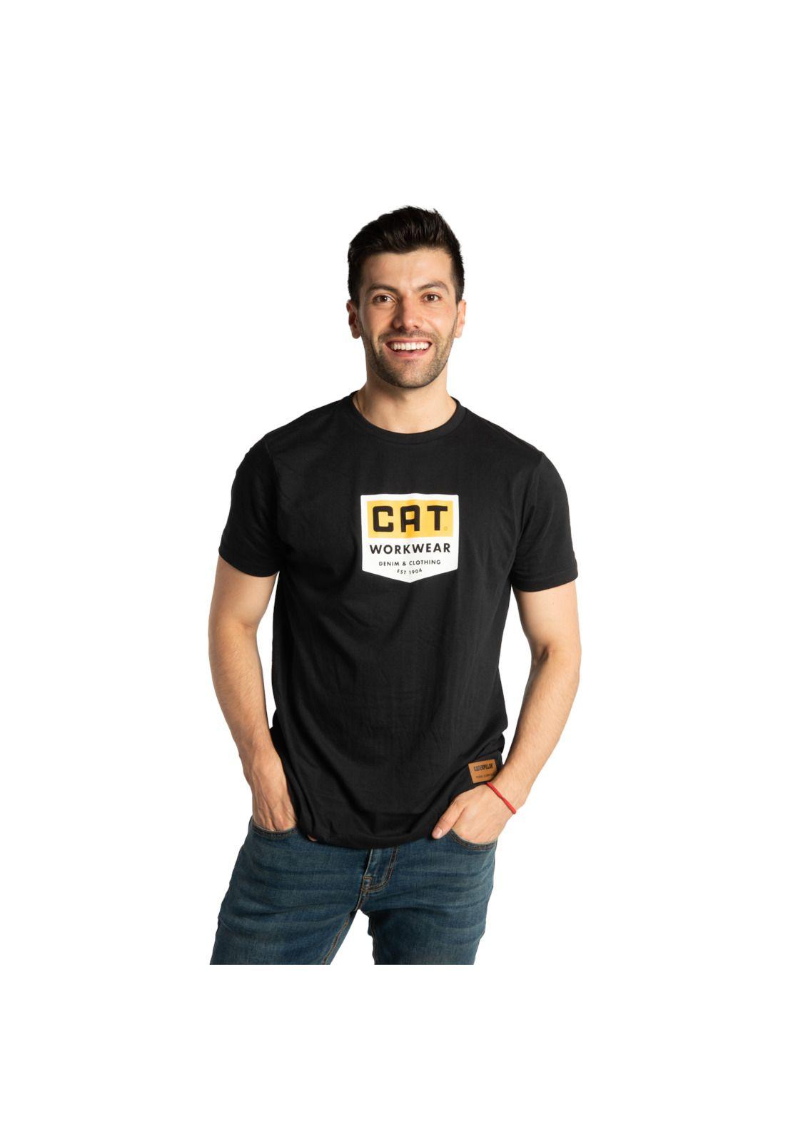 Polera Manga Corta  Hombre Fdtn Ww Shield Tee Negro-0