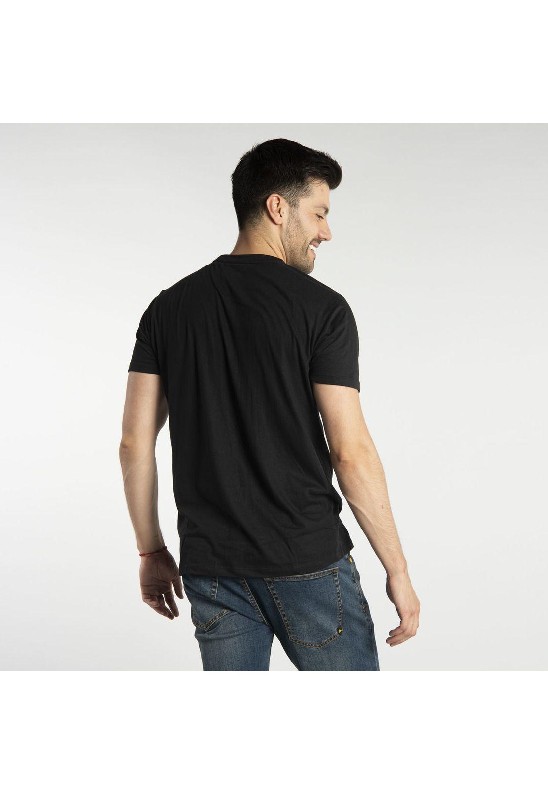 Polera Manga Corta  Hombre Fdtn Ww Shield Tee Negro-2