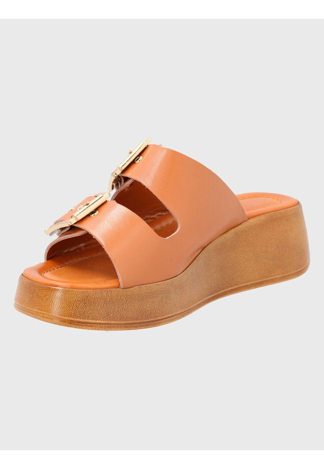 Sandalia Naranja Mujer Carlotta -3