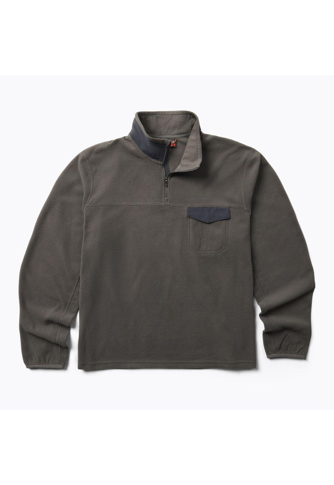 Polar Hombre Flux Lw 1/4 Zip Gris-0