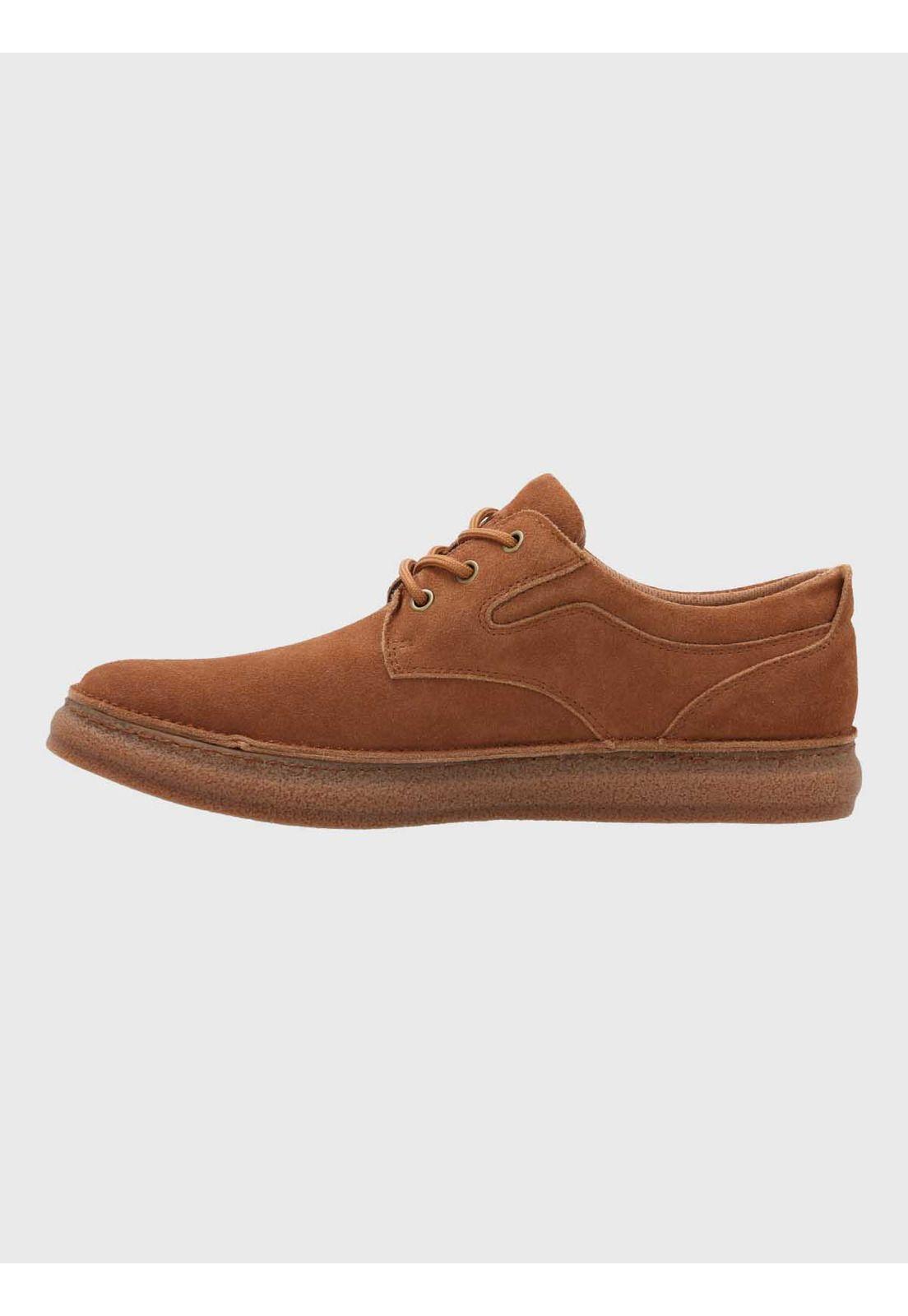 Zapatilla Cuero Hombre Gared Café-5