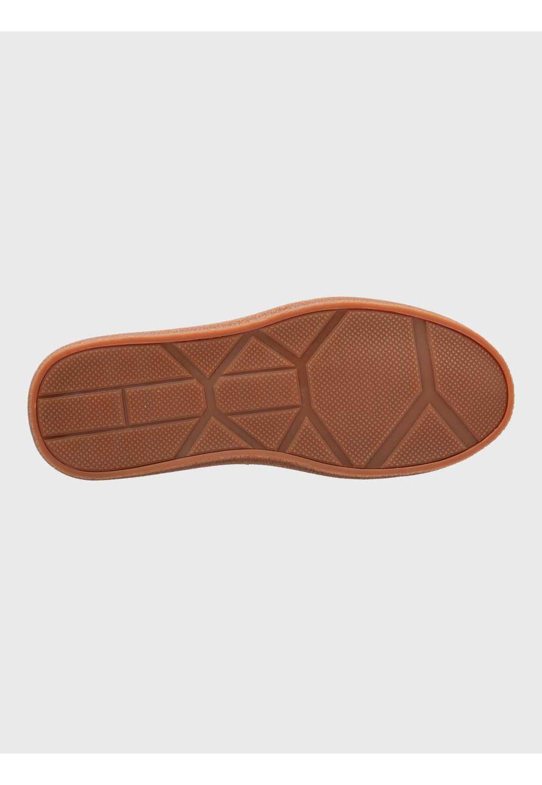 Zapatilla Cuero Hombre Gared Café-7