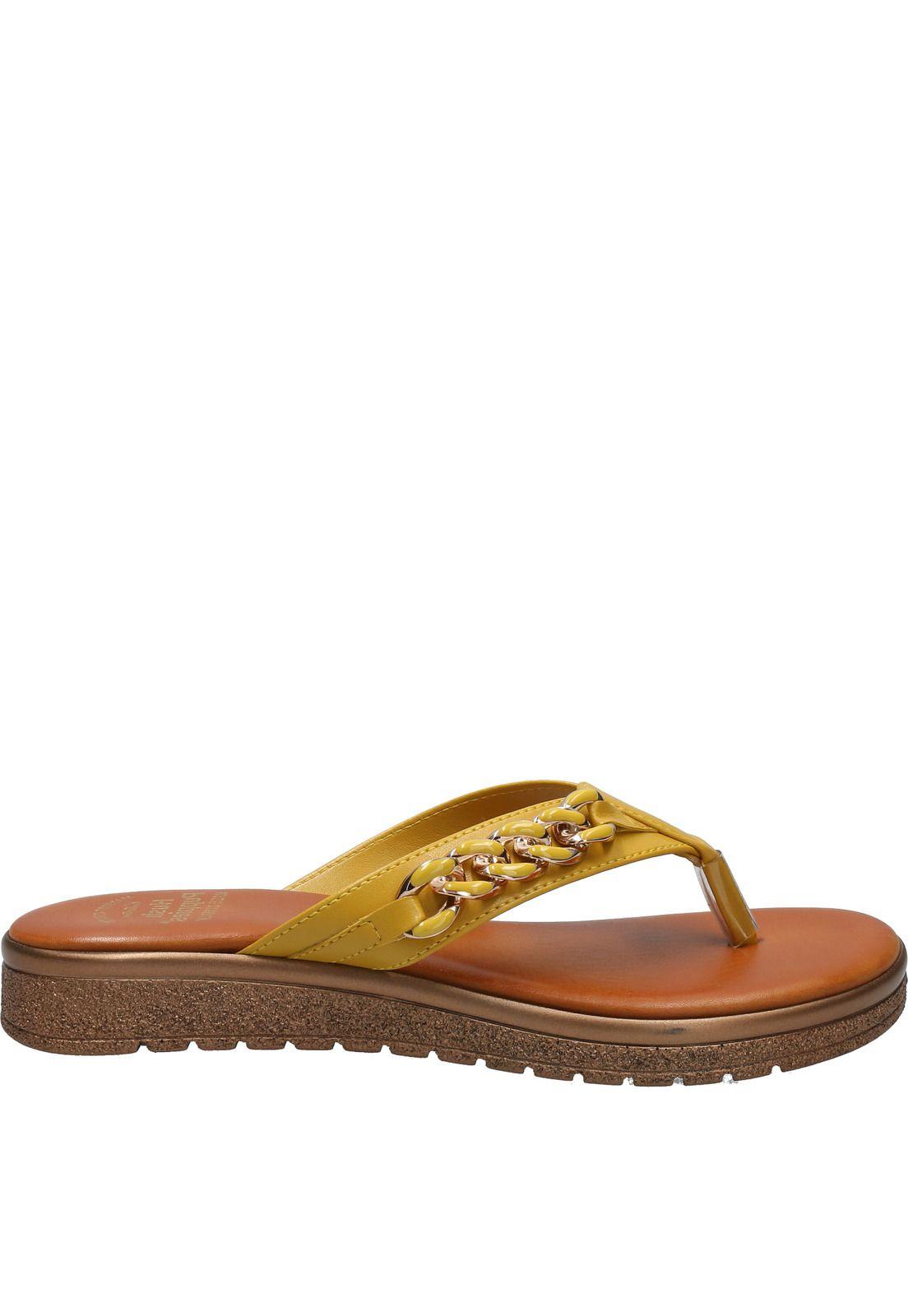 Sandalia Mujer Donatella Amarillo-1