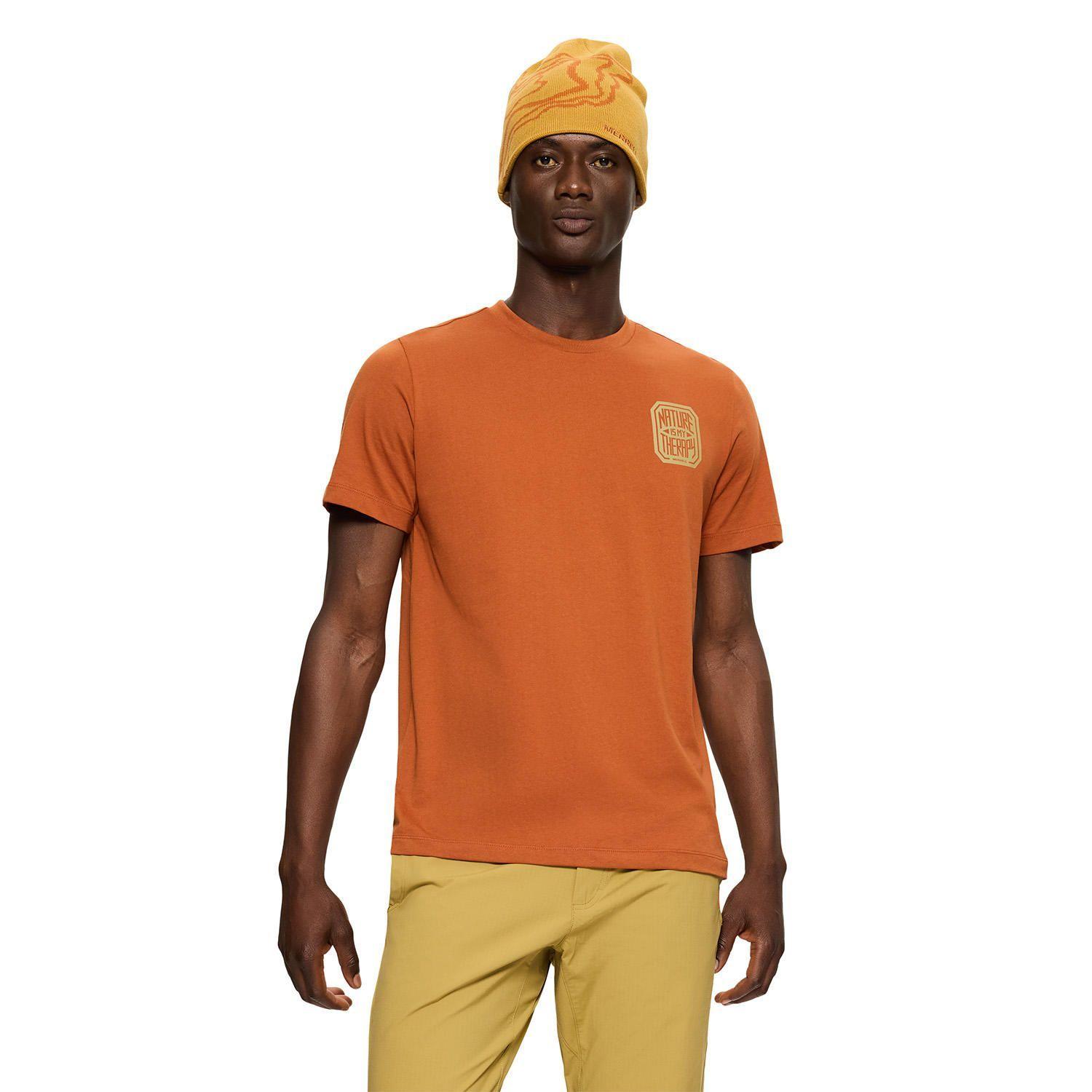 Polera Manga Corta Hombre Nature Naranjo-0