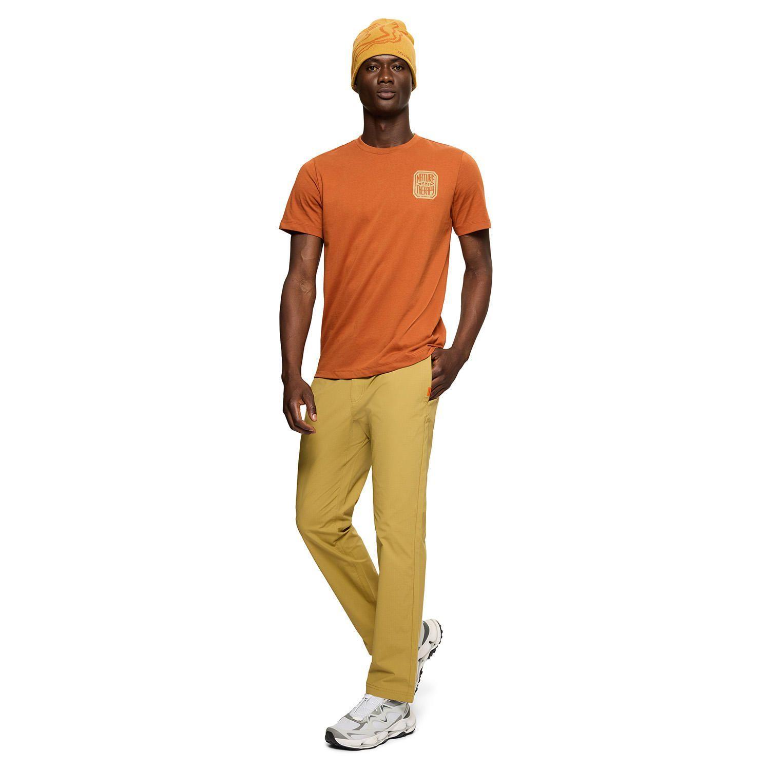 Polera Manga Corta Hombre Nature Naranjo-4