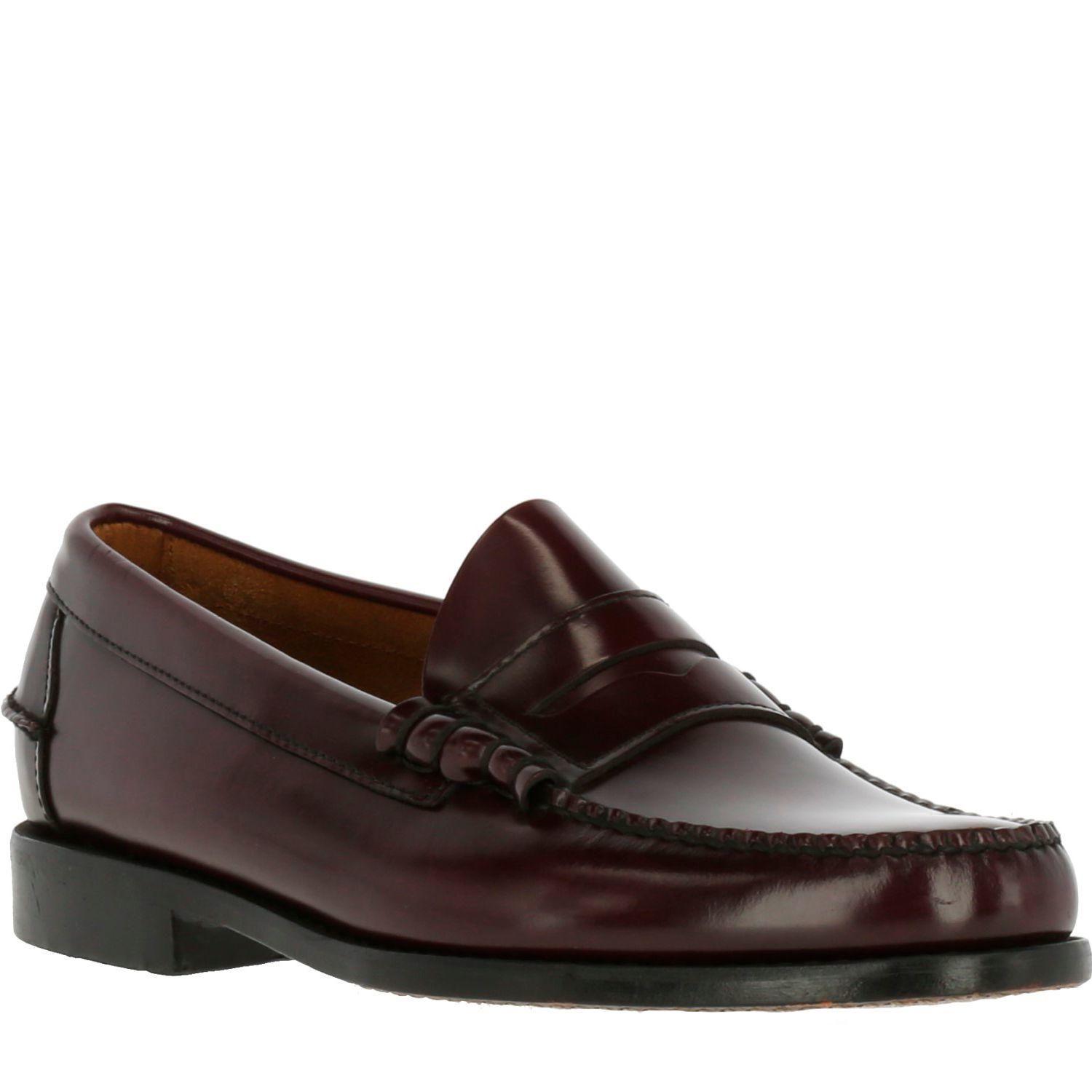 Mocasin Cuero Prada Burdeo-1