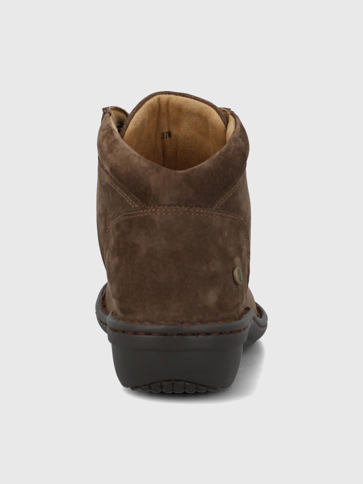 Botin Cuero Sazon Café Mujer-6