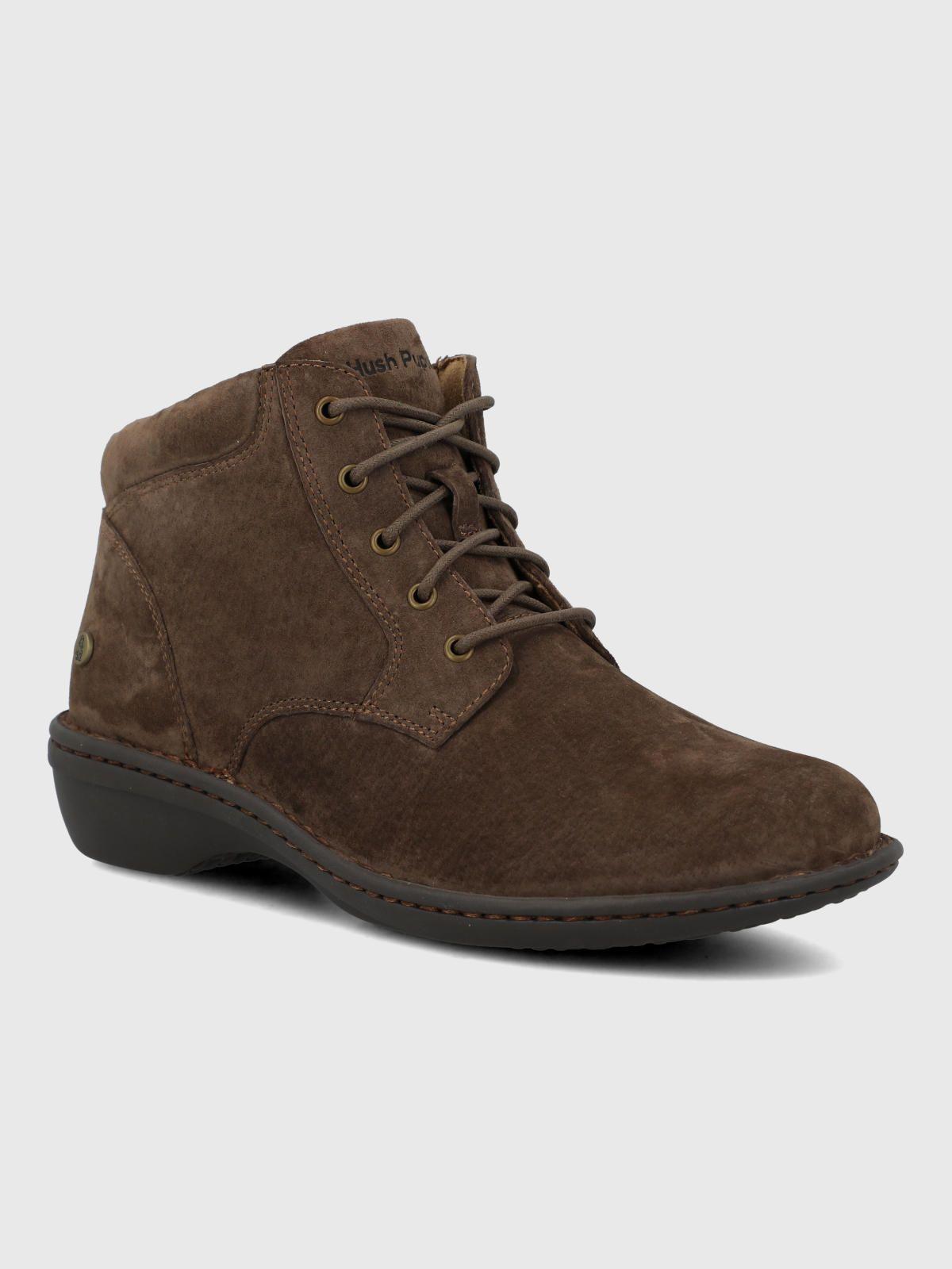 Botin Cuero Sazon Café Mujer-0