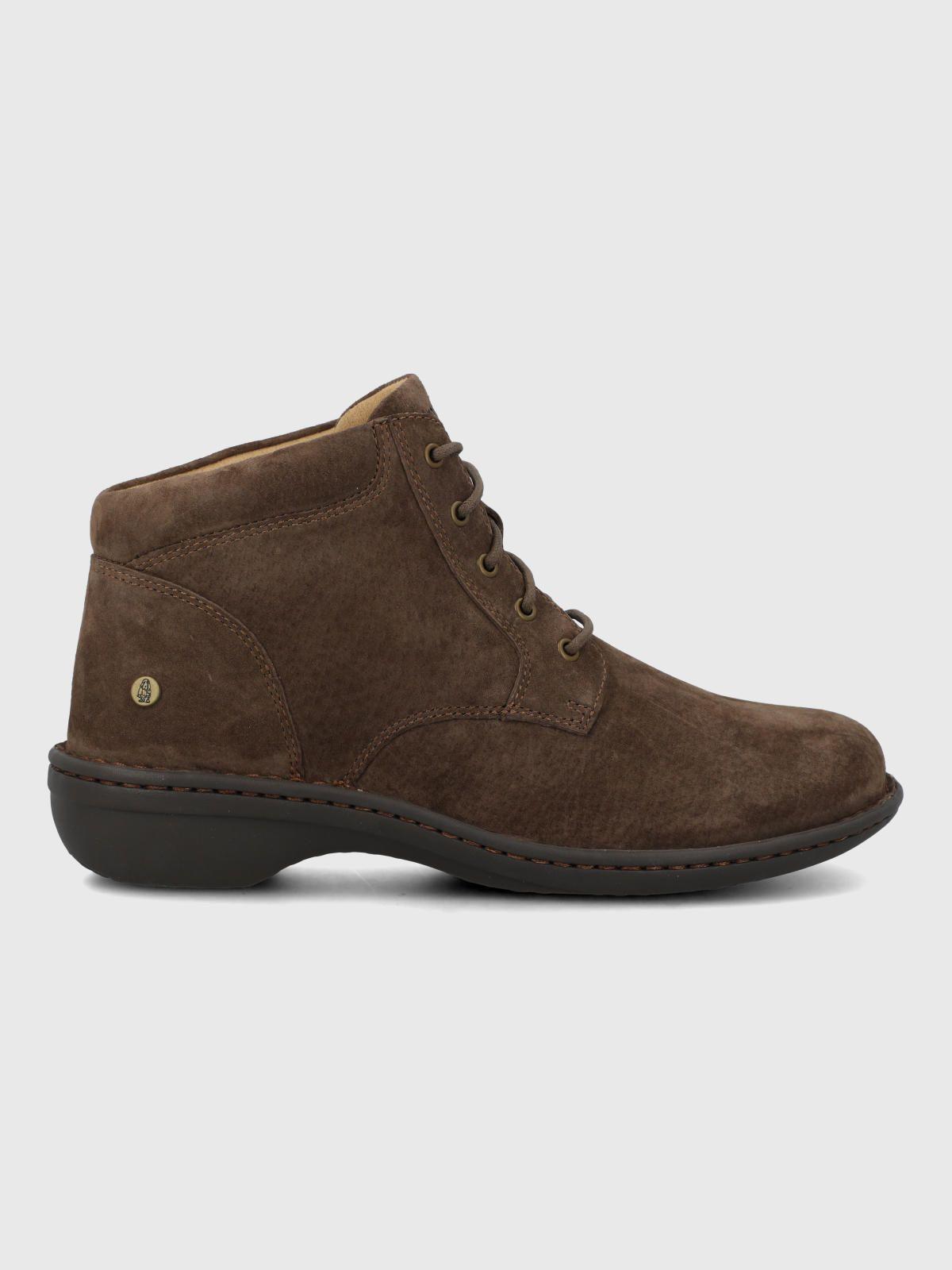 Botin Cuero Sazon Café Mujer-1