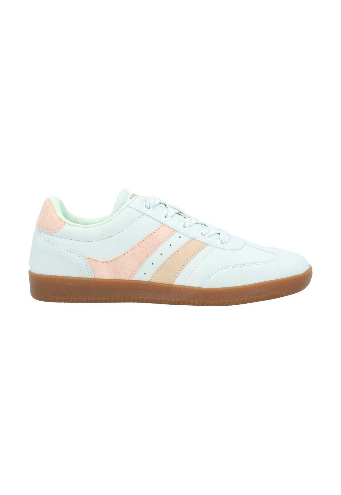 Zapatilla Mujer Gera Menta Beige-1