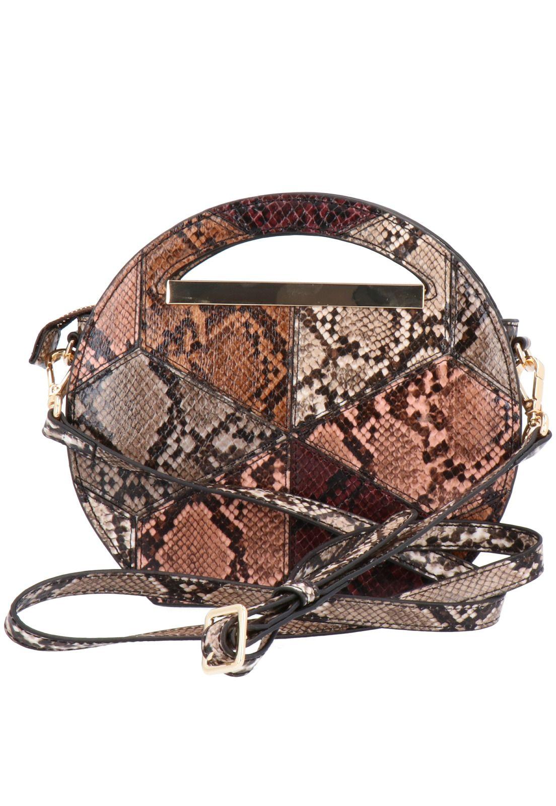 Cartera Cut It Out Circle Ba Pitón Mujer-2