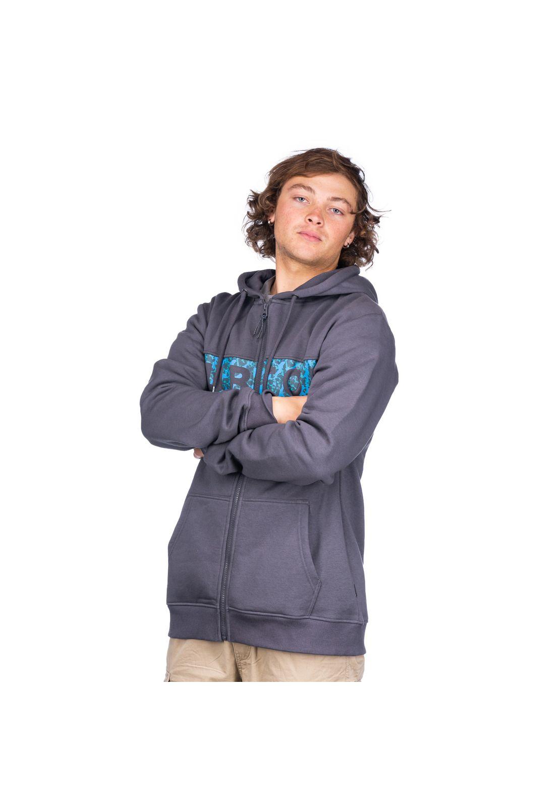 Polerón Hombre Logo Tie Grafito -1