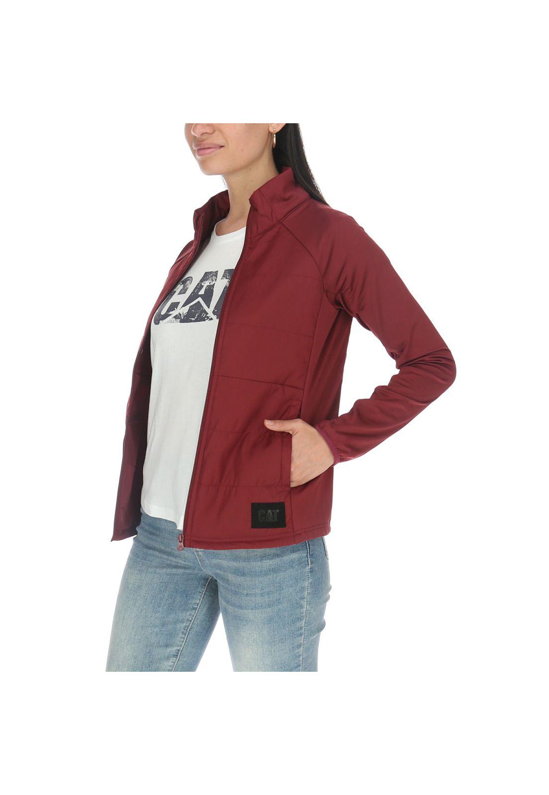 Polar Mujer Full Zip Fleece Burdeo-1