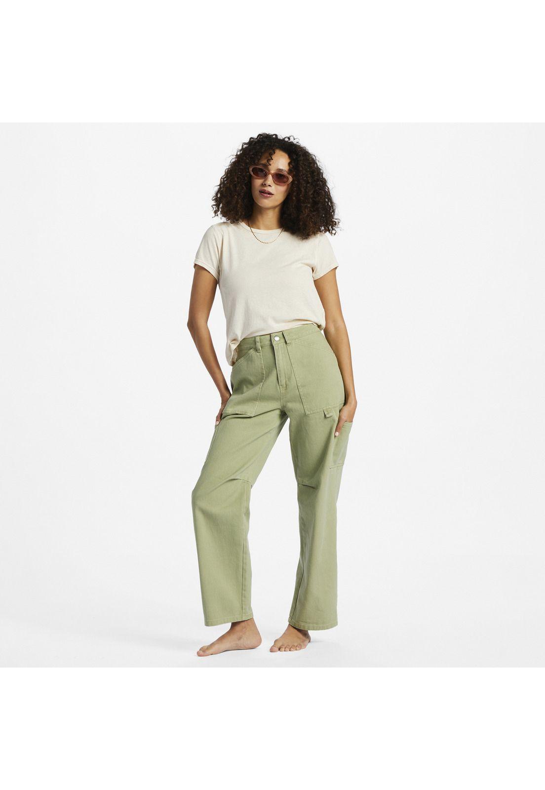 Jeans Leia Pant Verde Mujer-0