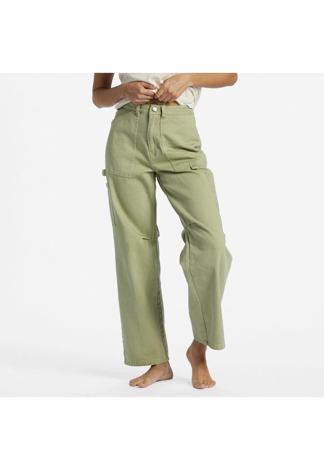 Jeans Leia Pant Verde Mujer-3