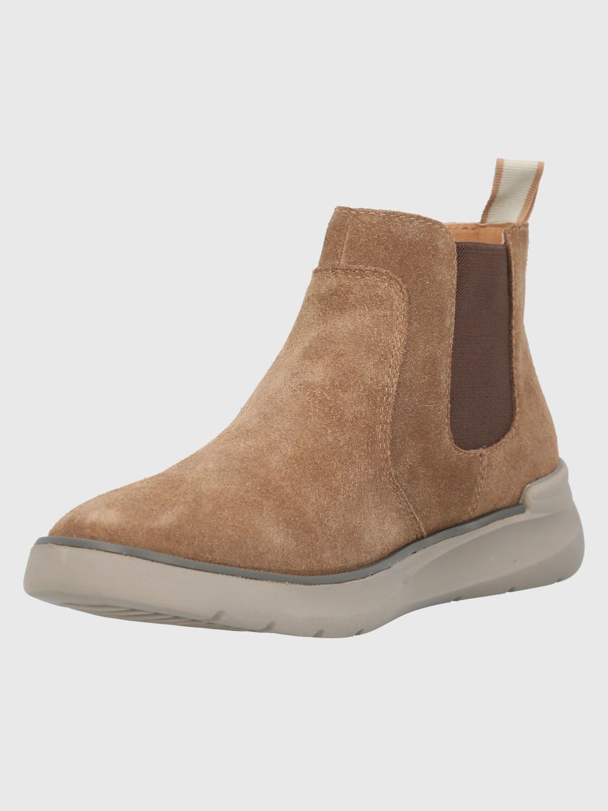 Botín Cuero Mujer Flora Café-4