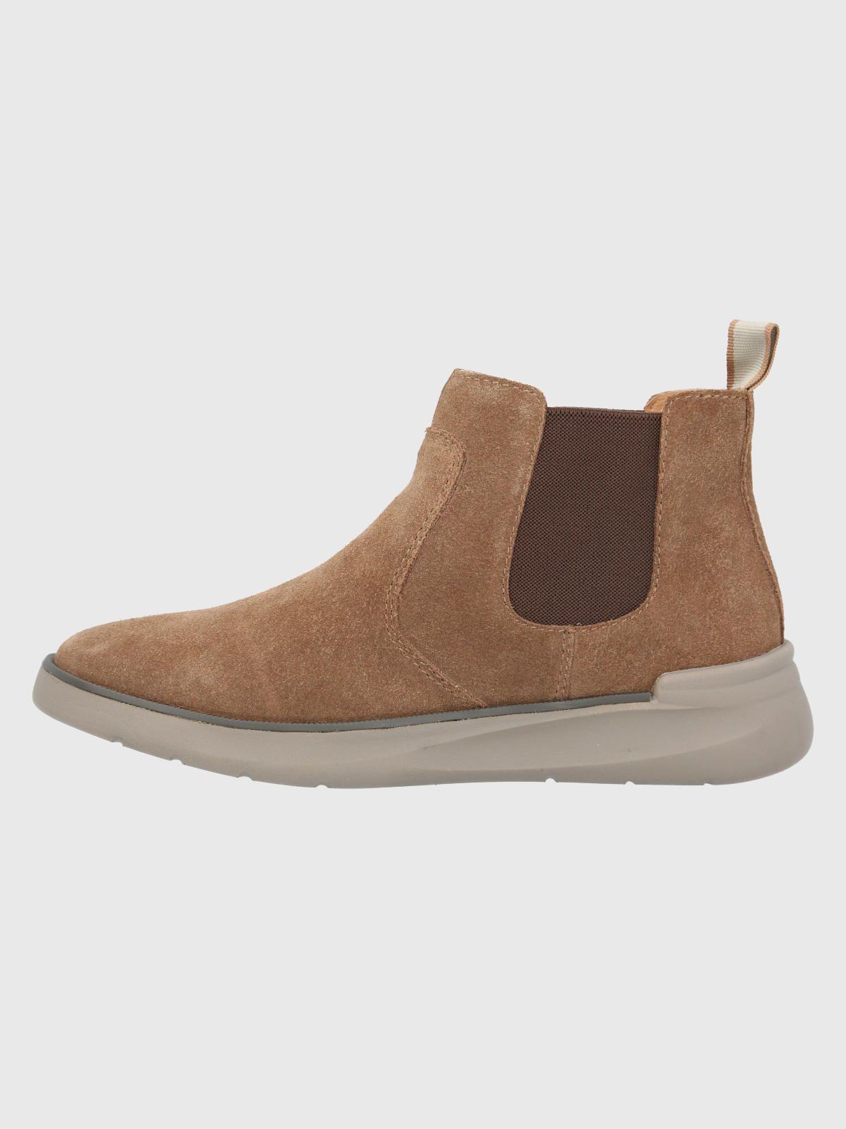 Botín Cuero Mujer Flora Café-5