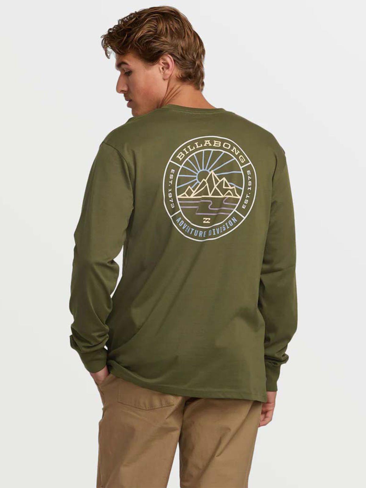 Polera Manga Larga Rockies A/Div Verde Billabong-1